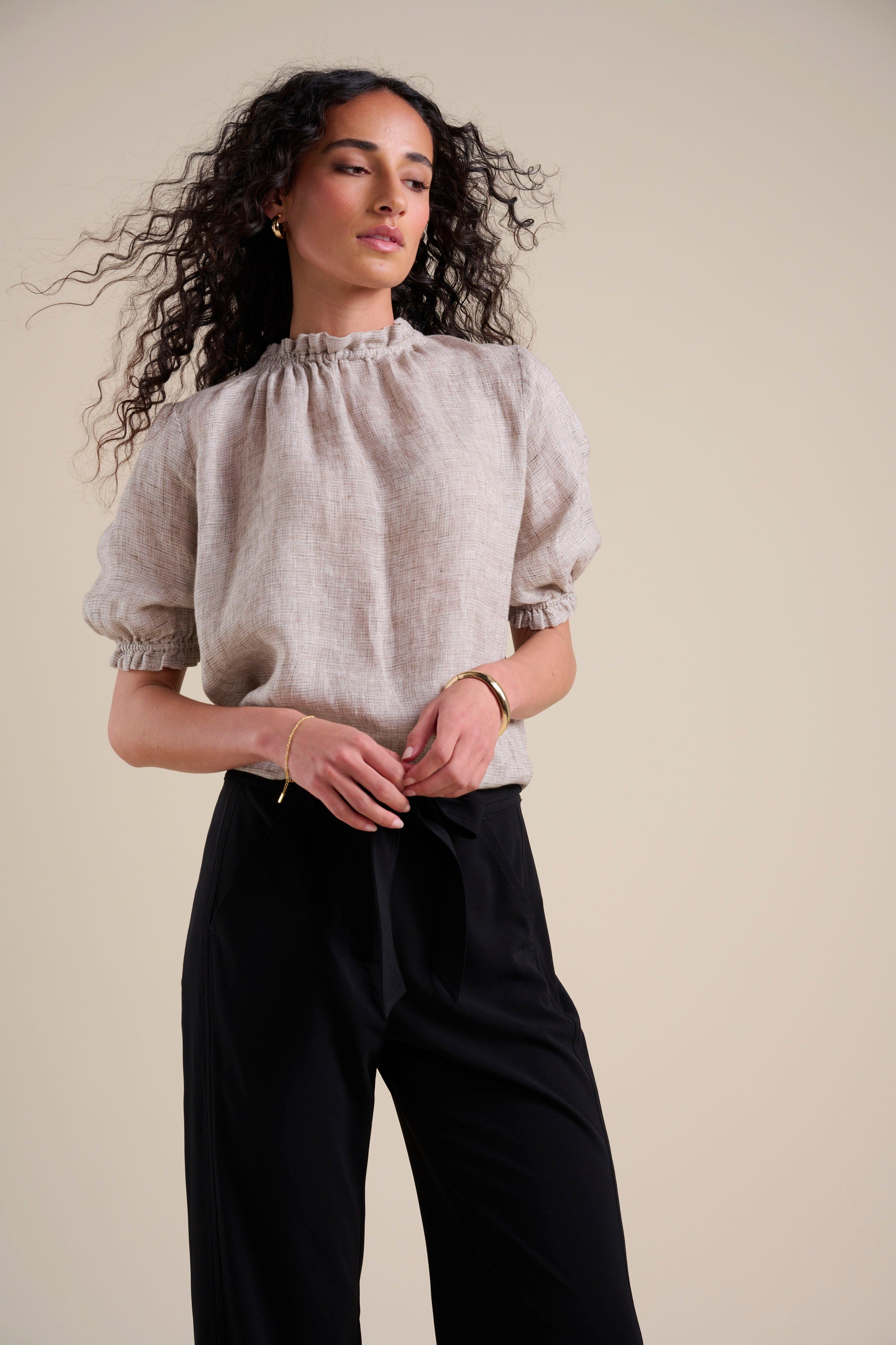 The Frill Detail SS Blouse