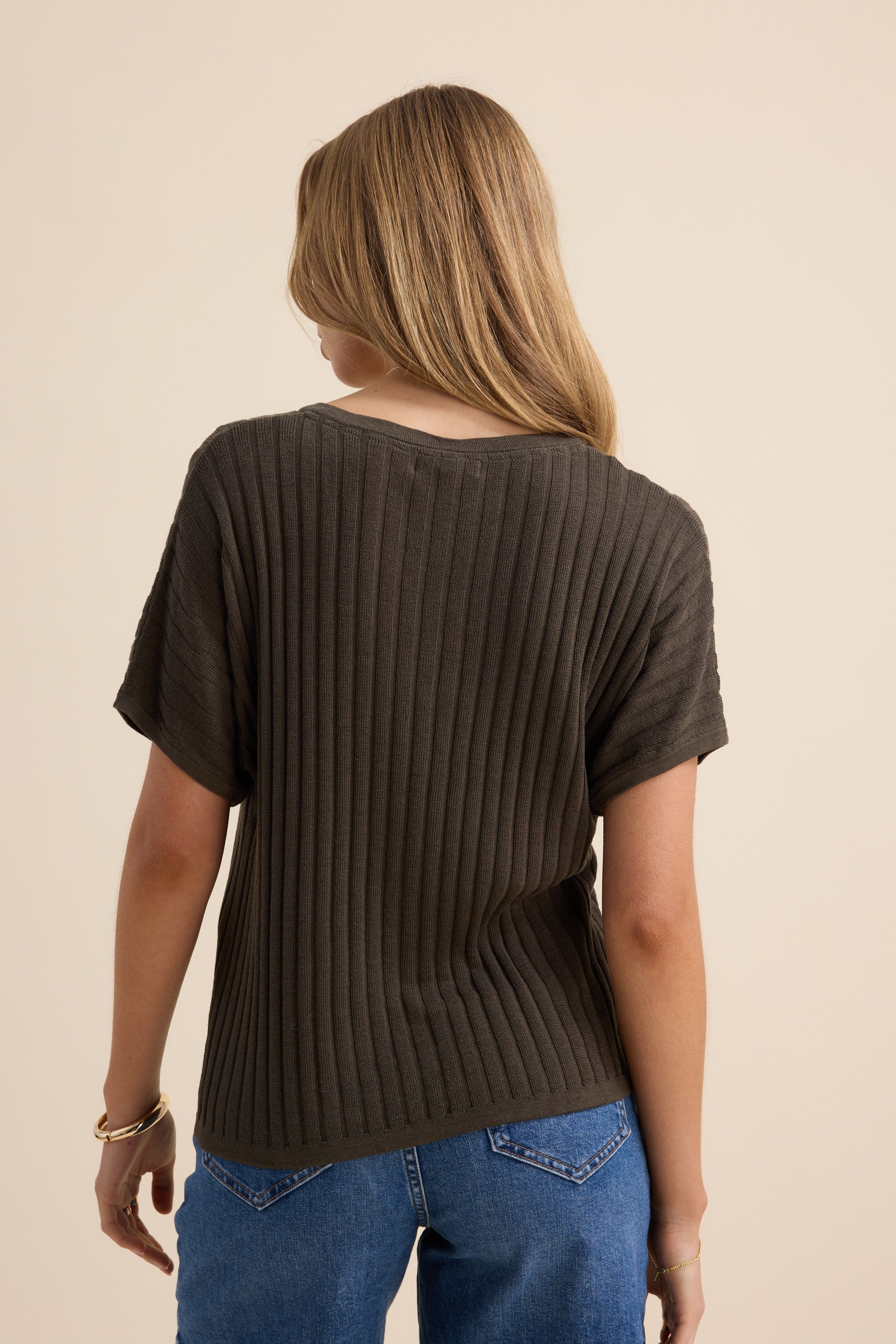 The V Neck Knitted Top