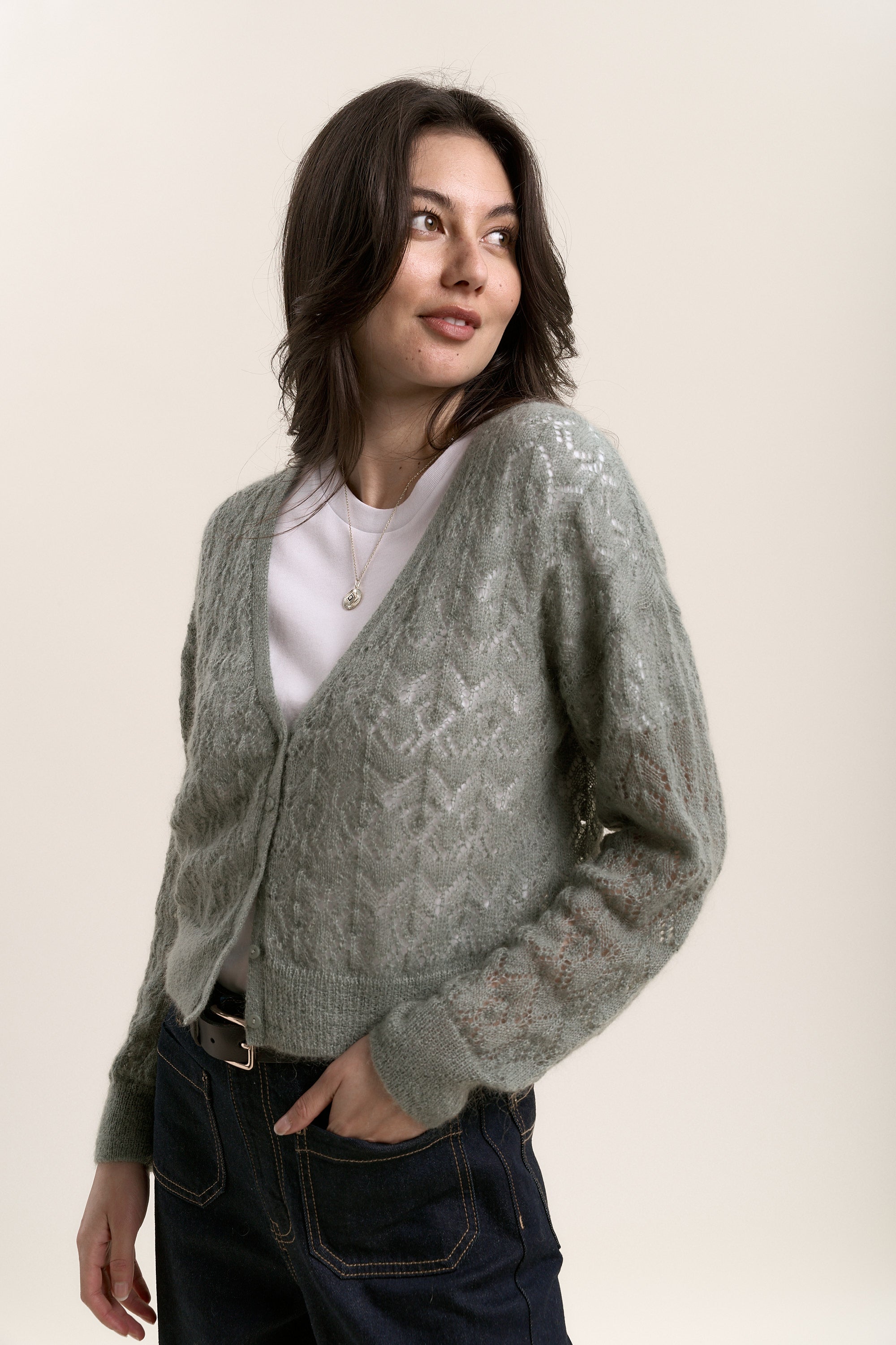 Lola Lace Knit Cardi