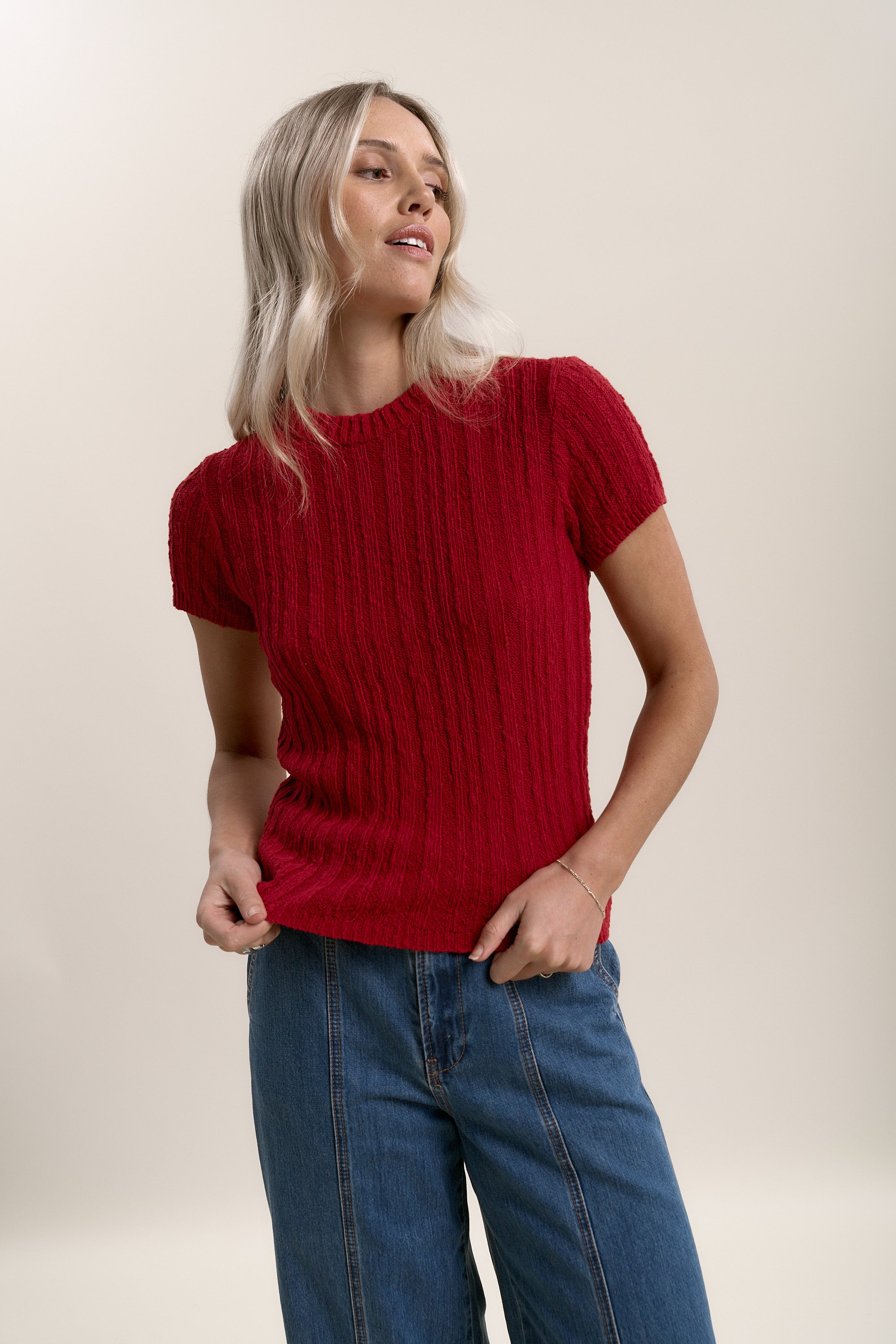 Charlie Textured Knit Tee