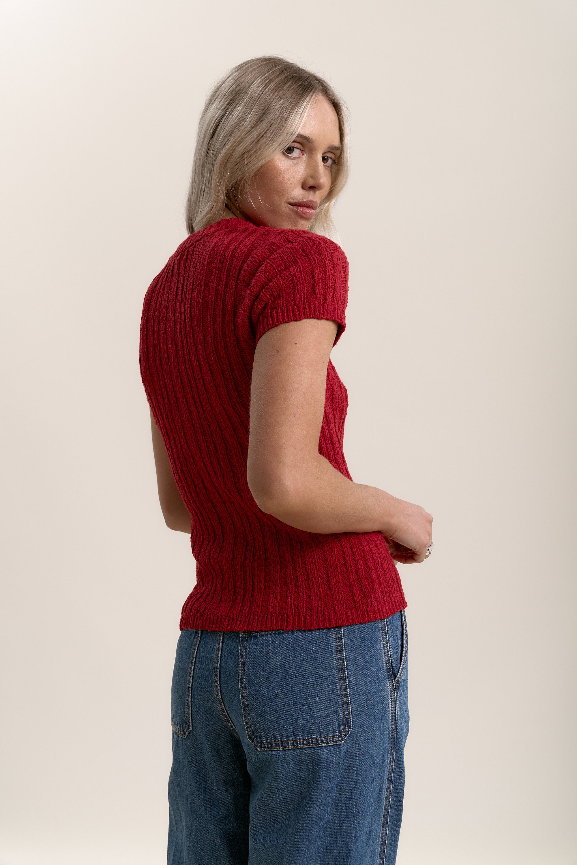 Charlie Textured Knit Tee