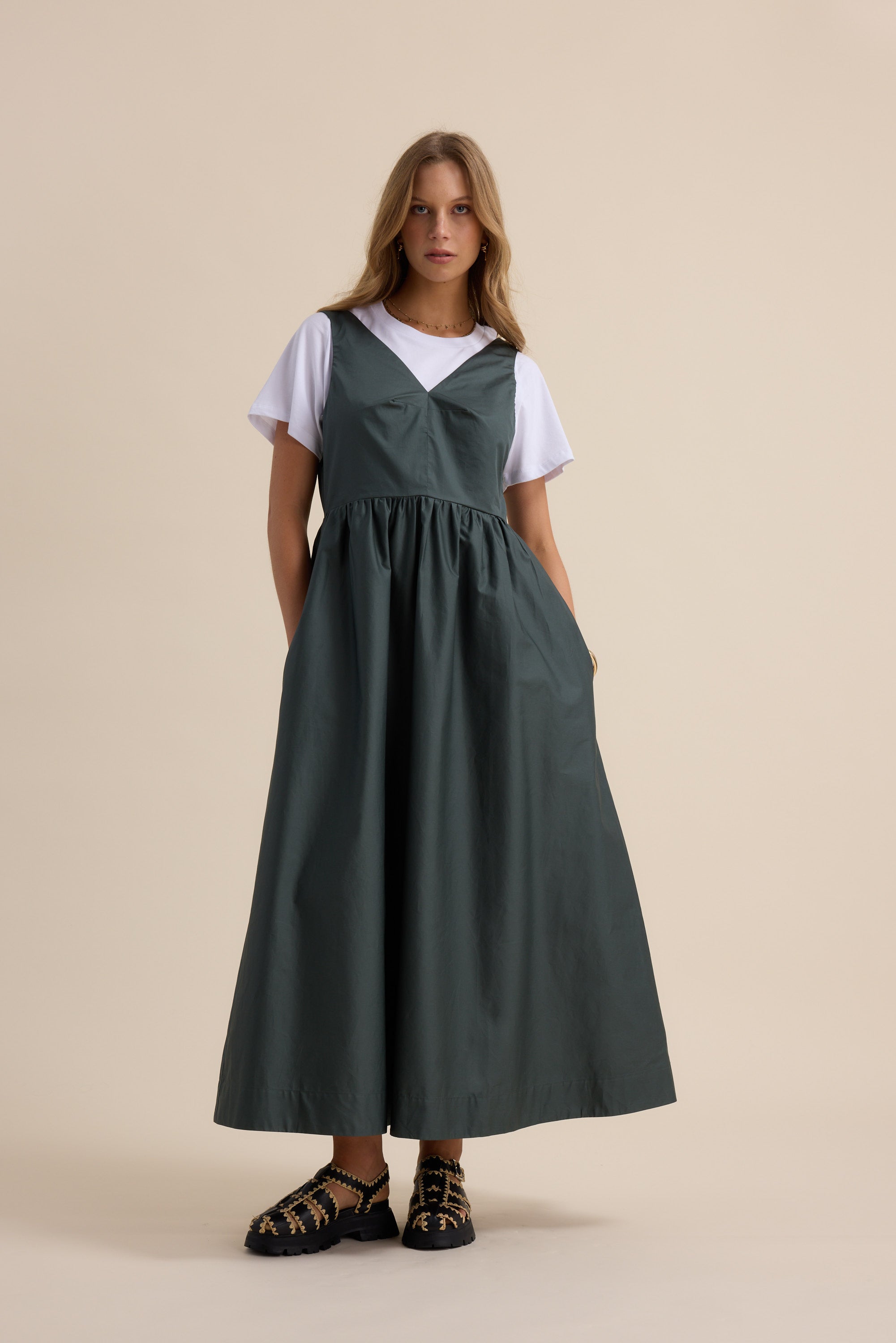 Carolyn V Neck Dress
