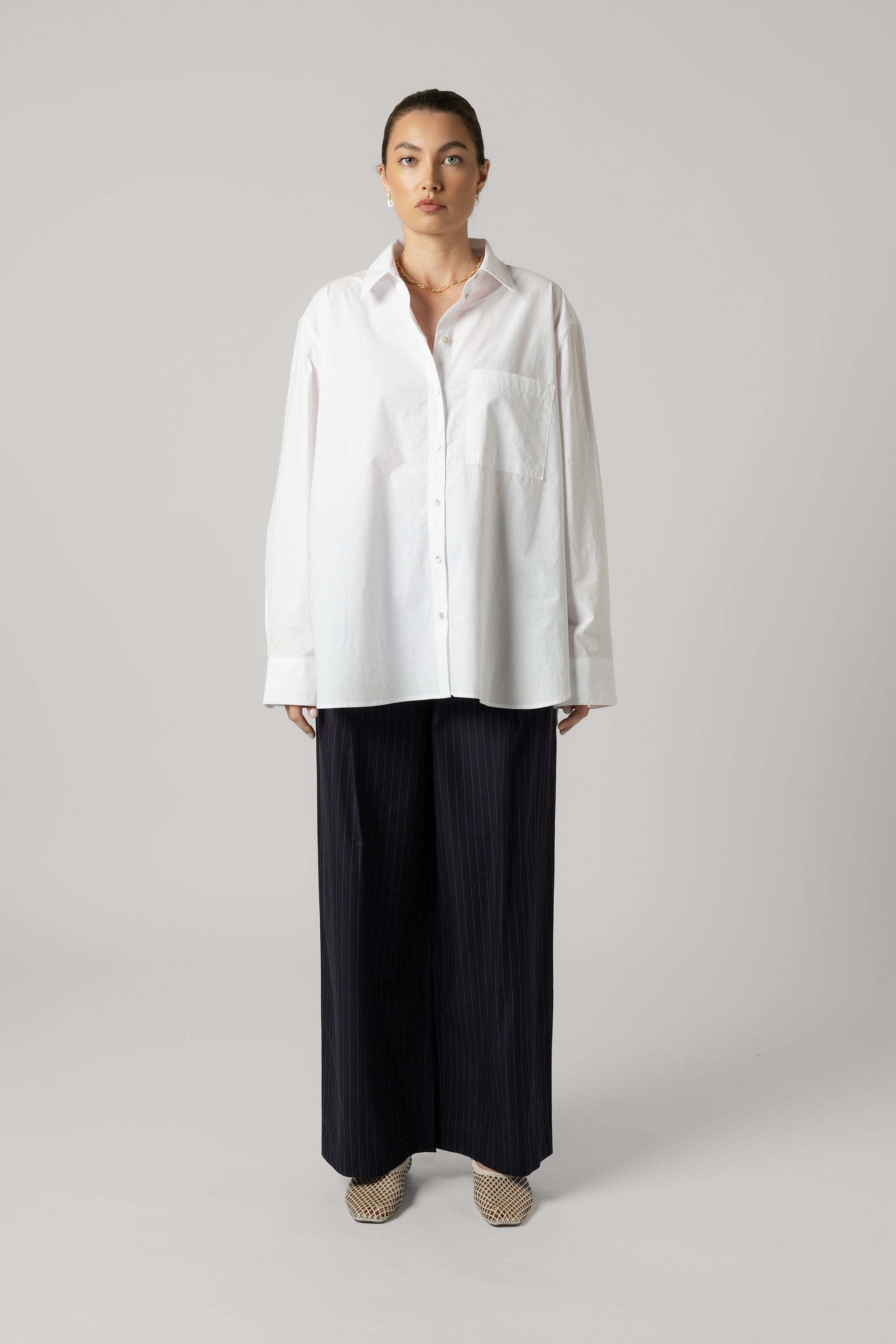 Max Everyday Tailored Shirt: a wardrobe essential in organic cotton poplin.