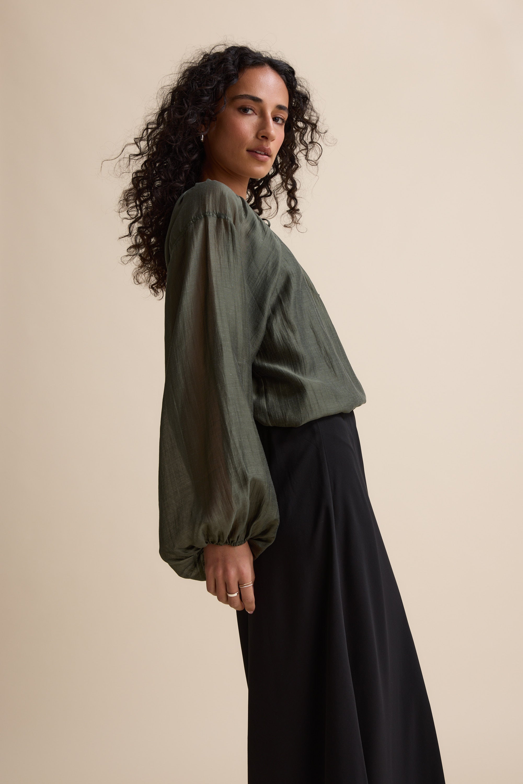Abigail Tie Neck Blouse