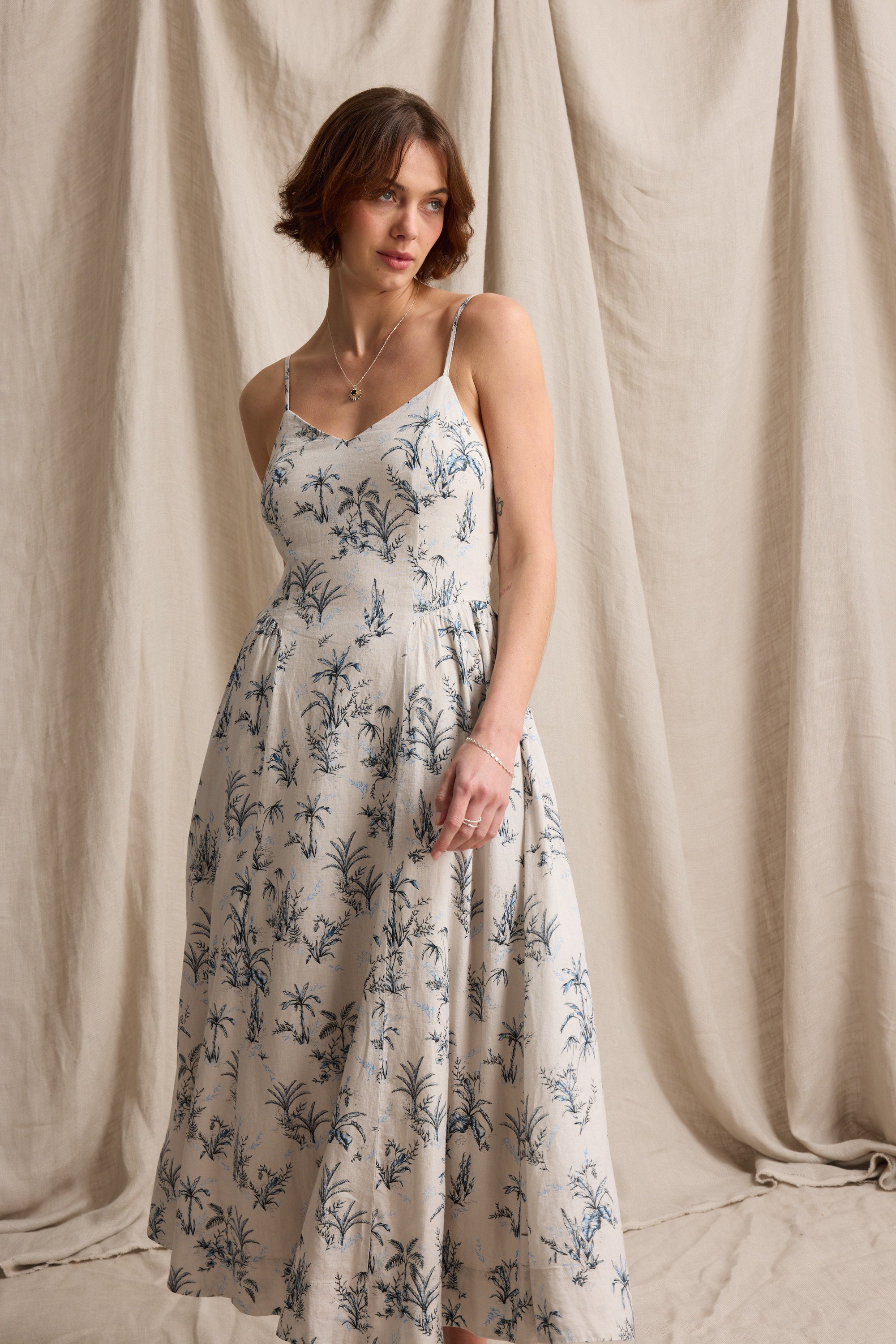 Hannah Linen Blend Dress