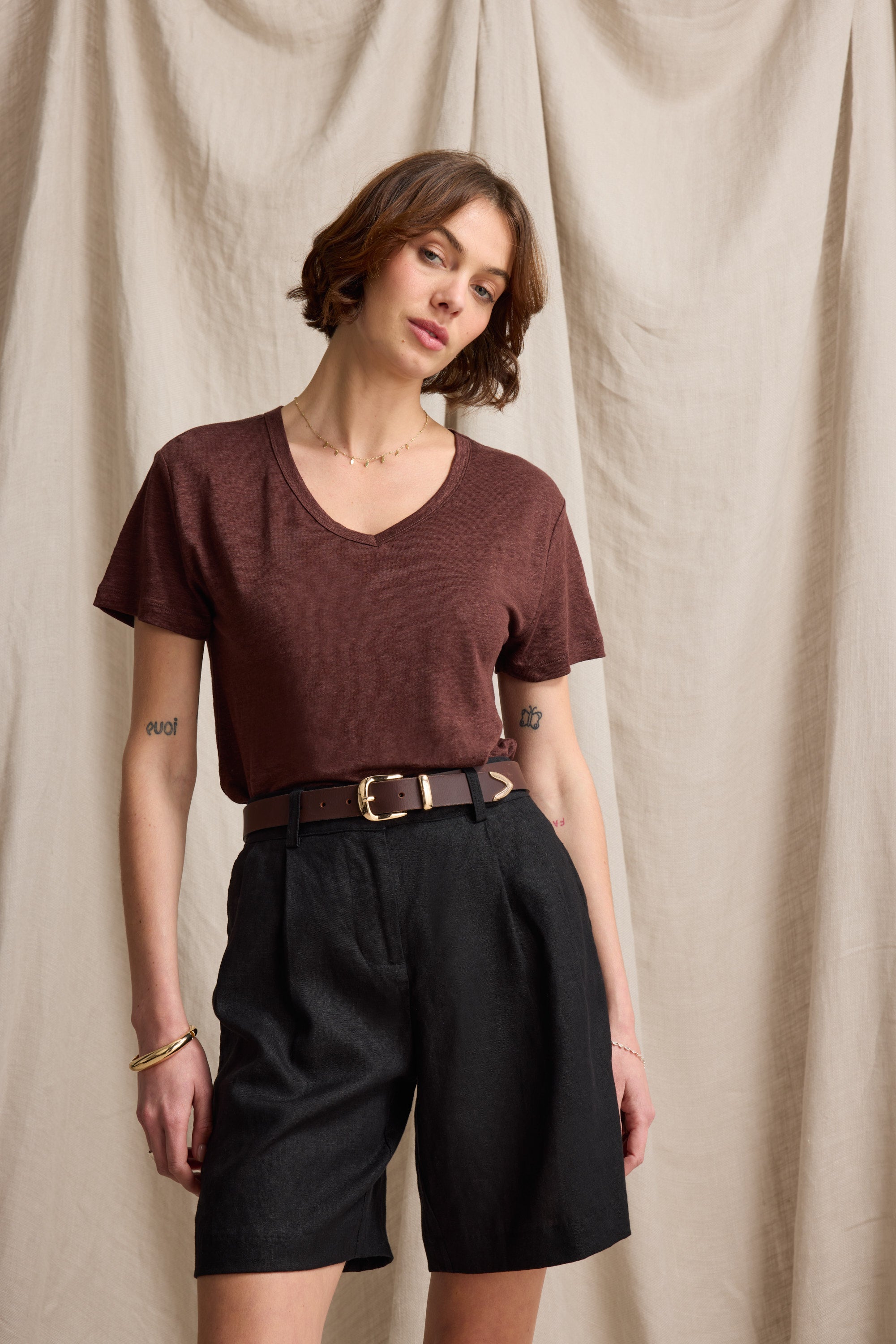 Sienna Long Linen Short