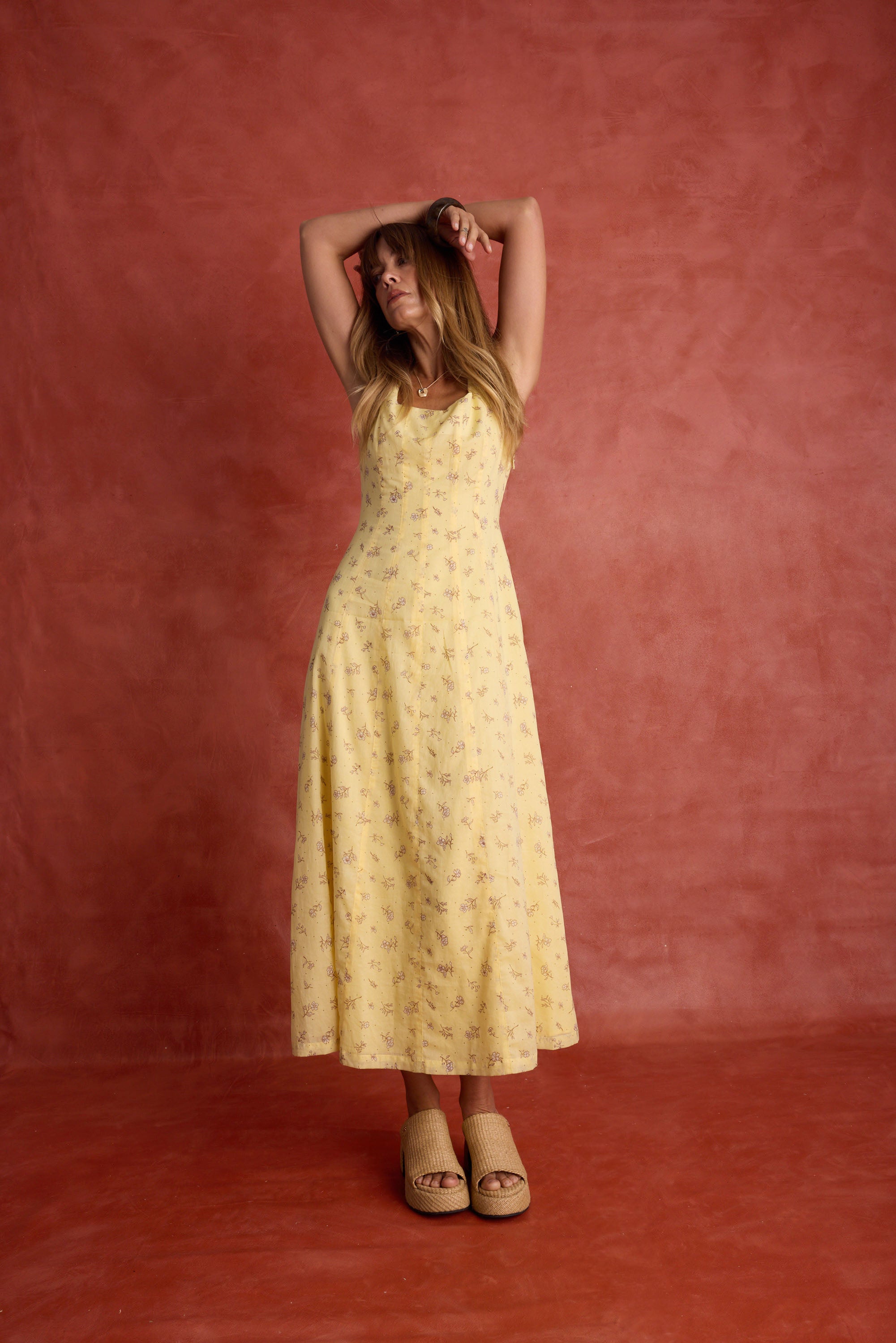 white christmas dresses Cece Dress in Brown Gingham XL main image 1