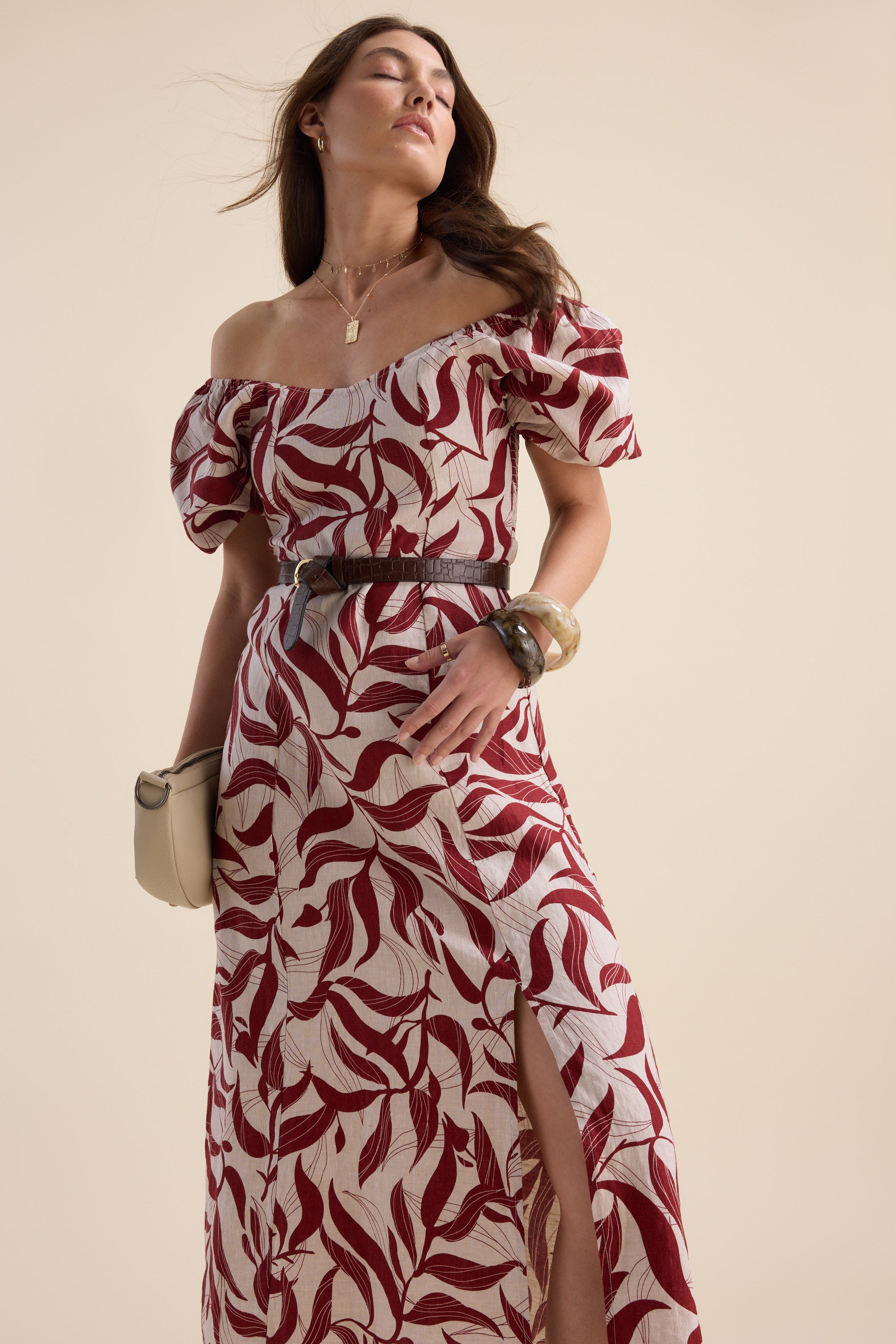 busty maxi dress Cabana Life - Rosebay Smocked Maxi Dress - Floral