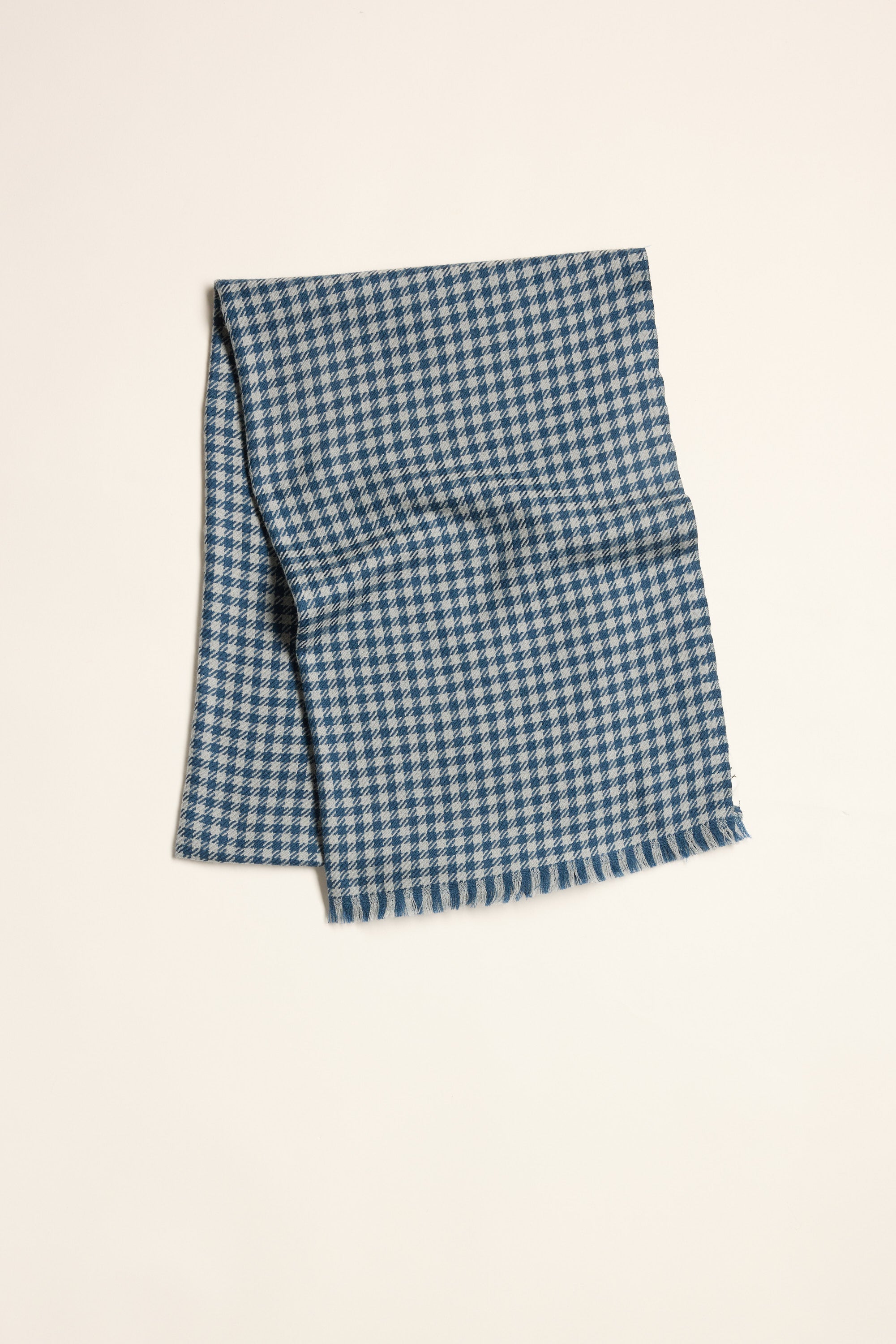 Shop The Lightweight Wool Scarf (Navy Gingham) | Max