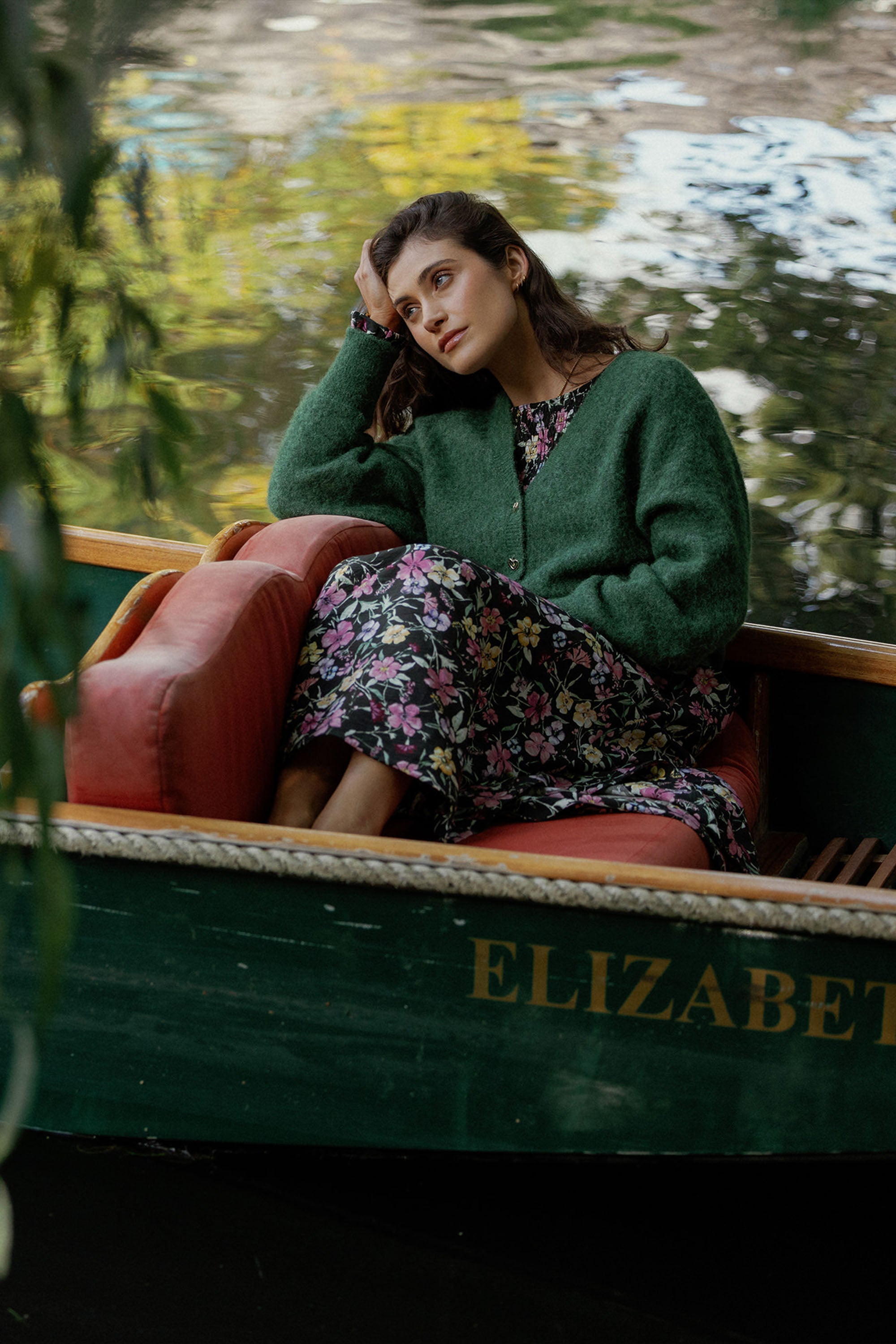 Shop Rose Luxe Whisper Cardi (Grass Green Marle) | Max