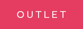 A pink rectangular button with the word OUTLET in white, uppercase letters centered on it.