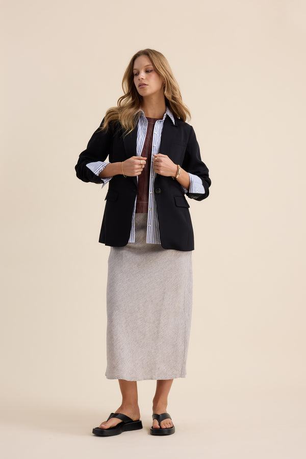 The Linen Slip Skirt