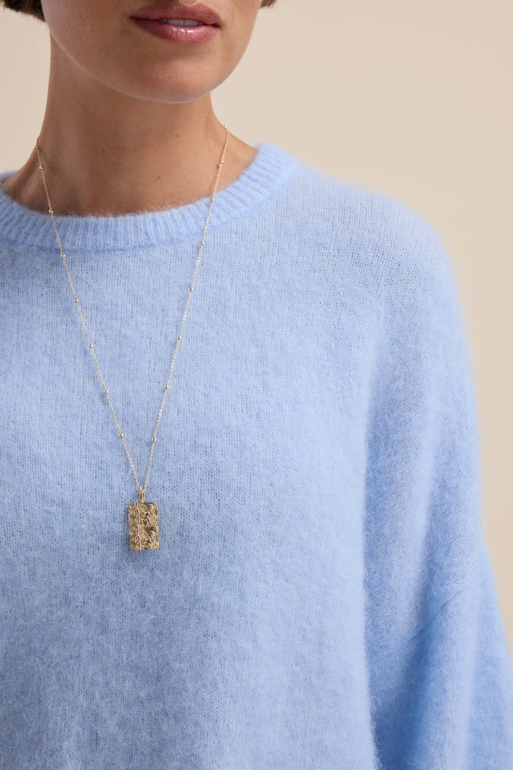 Shop The Luxe Whisper Crew Neck Sweater (Lagoon Blue) | Max