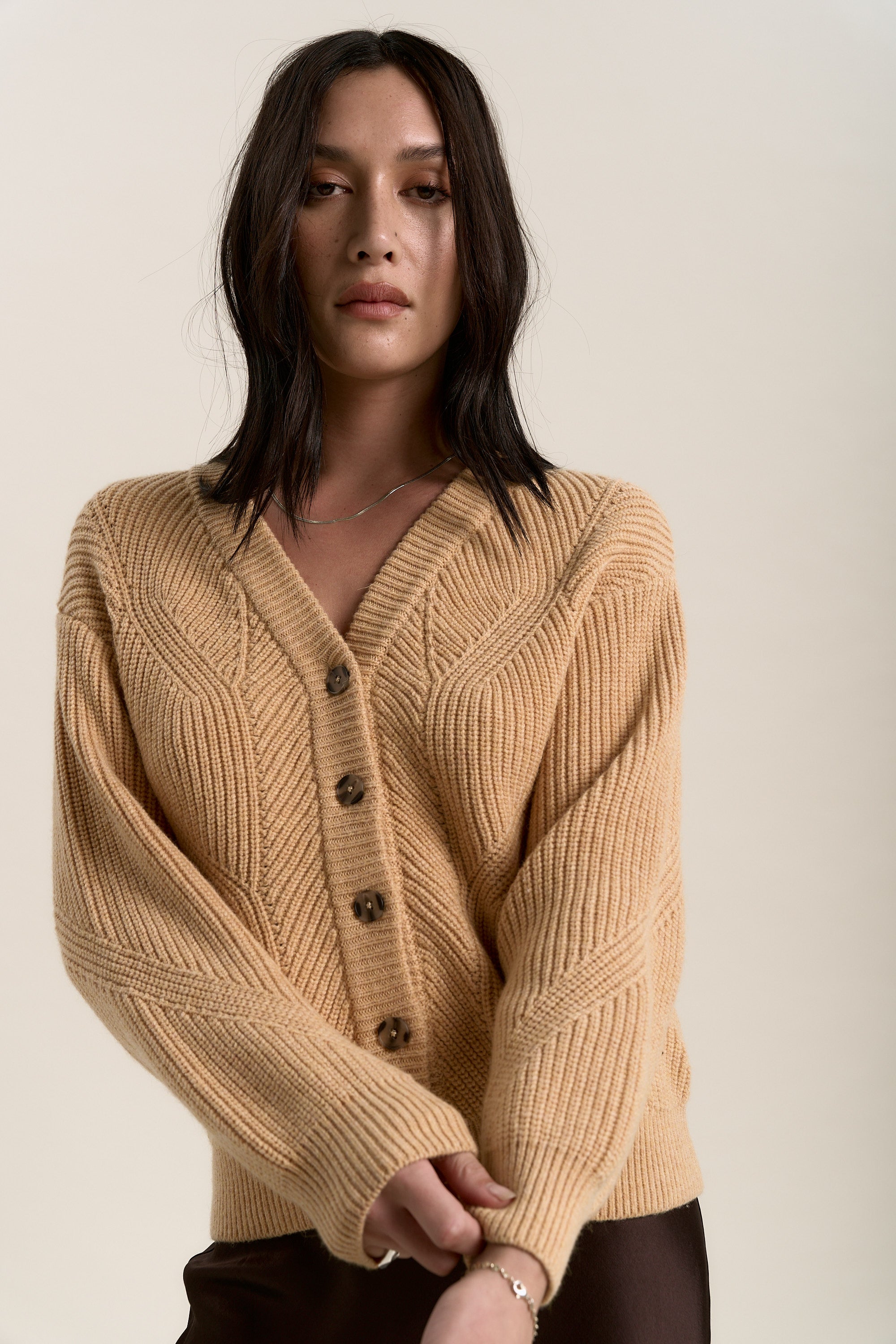 Shop Olive Chunky Knit Cardigan (Sunshine Marle) | Max