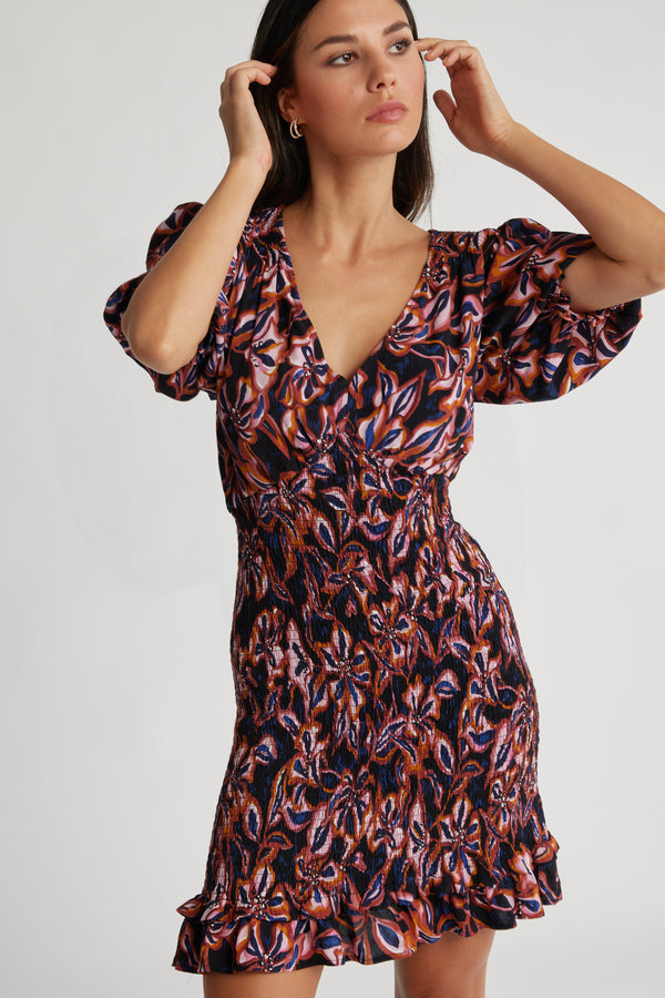 Lillian Shirred Dress