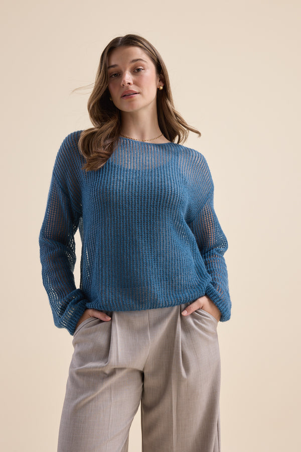 Aubrie Knit Detail Sweater