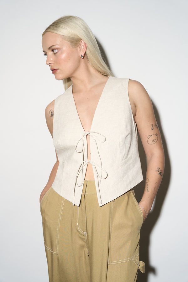 Martinez Tie Front Vest