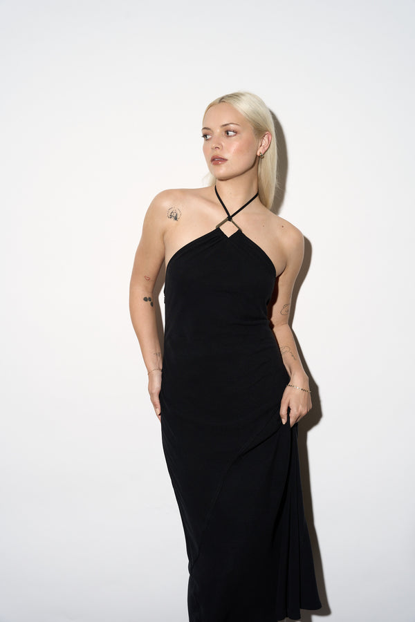 Cocktail Hour Halter Dress
