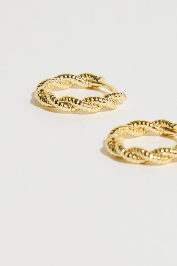 Atelier 19 Twisted Huggie Earrings