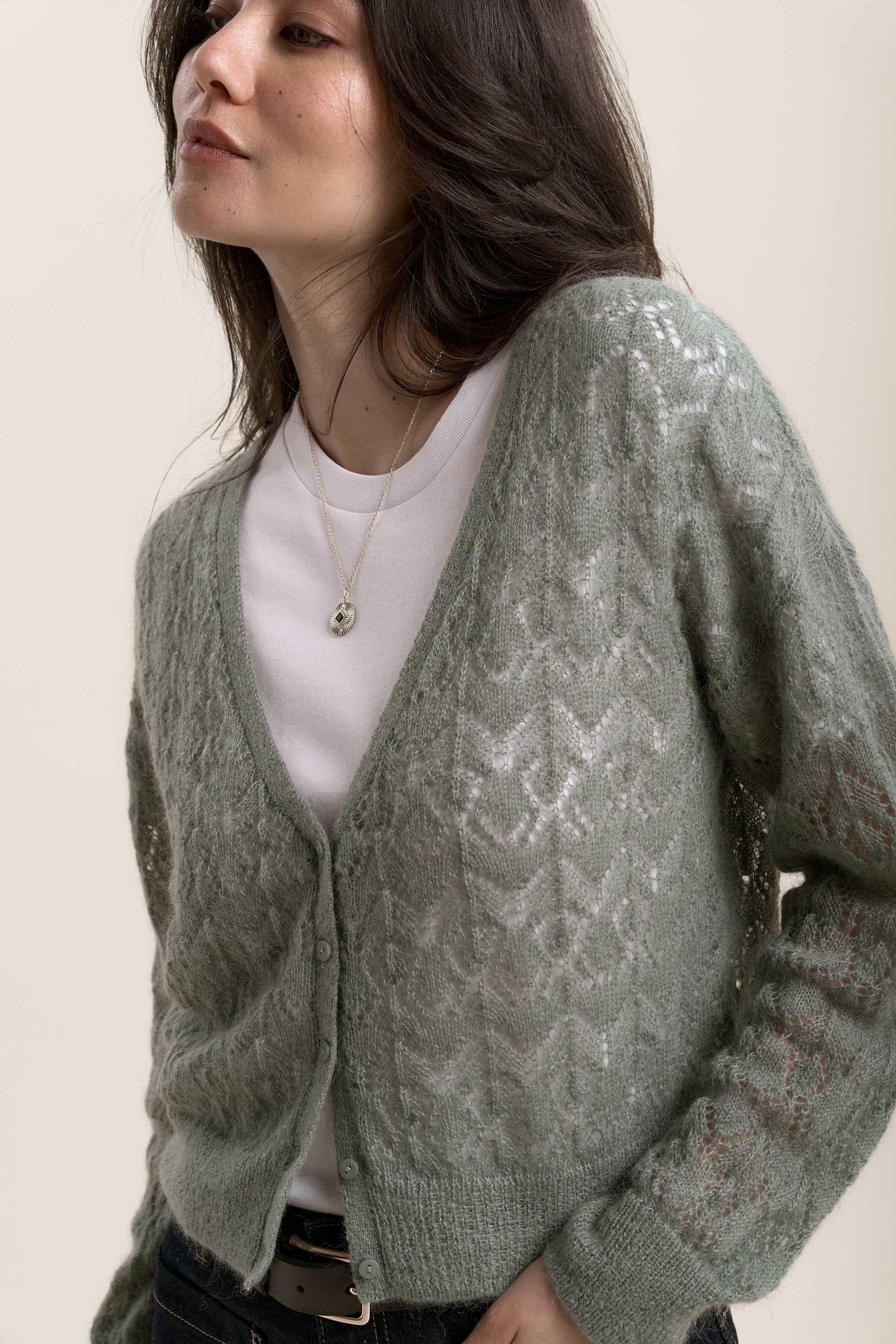Lola Lace Knit Cardi