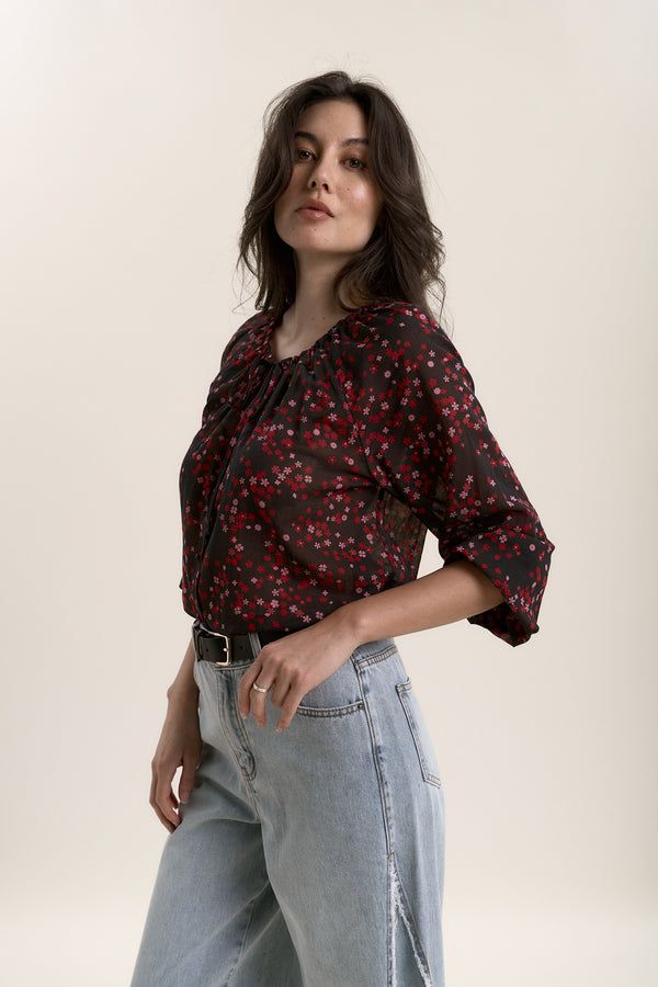 Annabelle Tie Neck Top