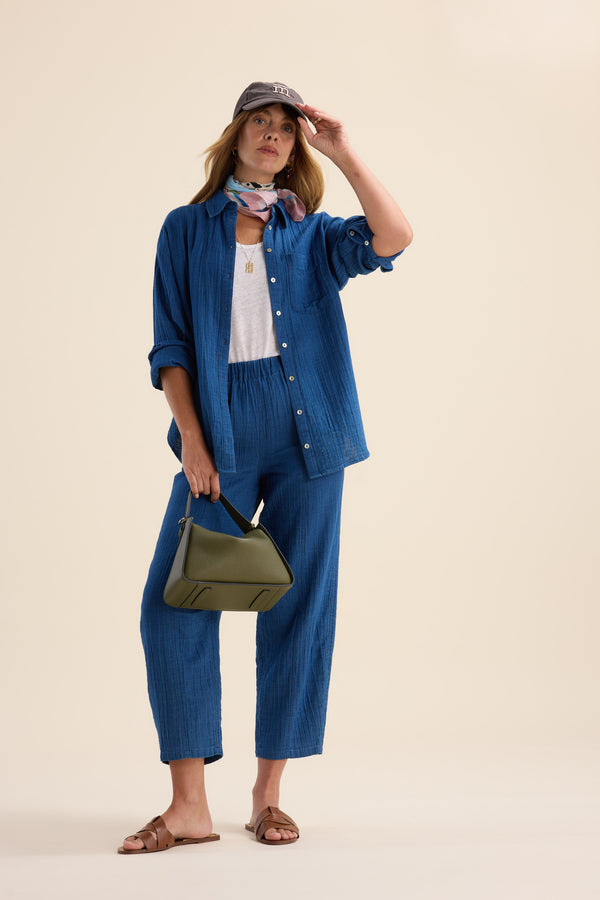 Elementary Textured Balloon Leg Pant