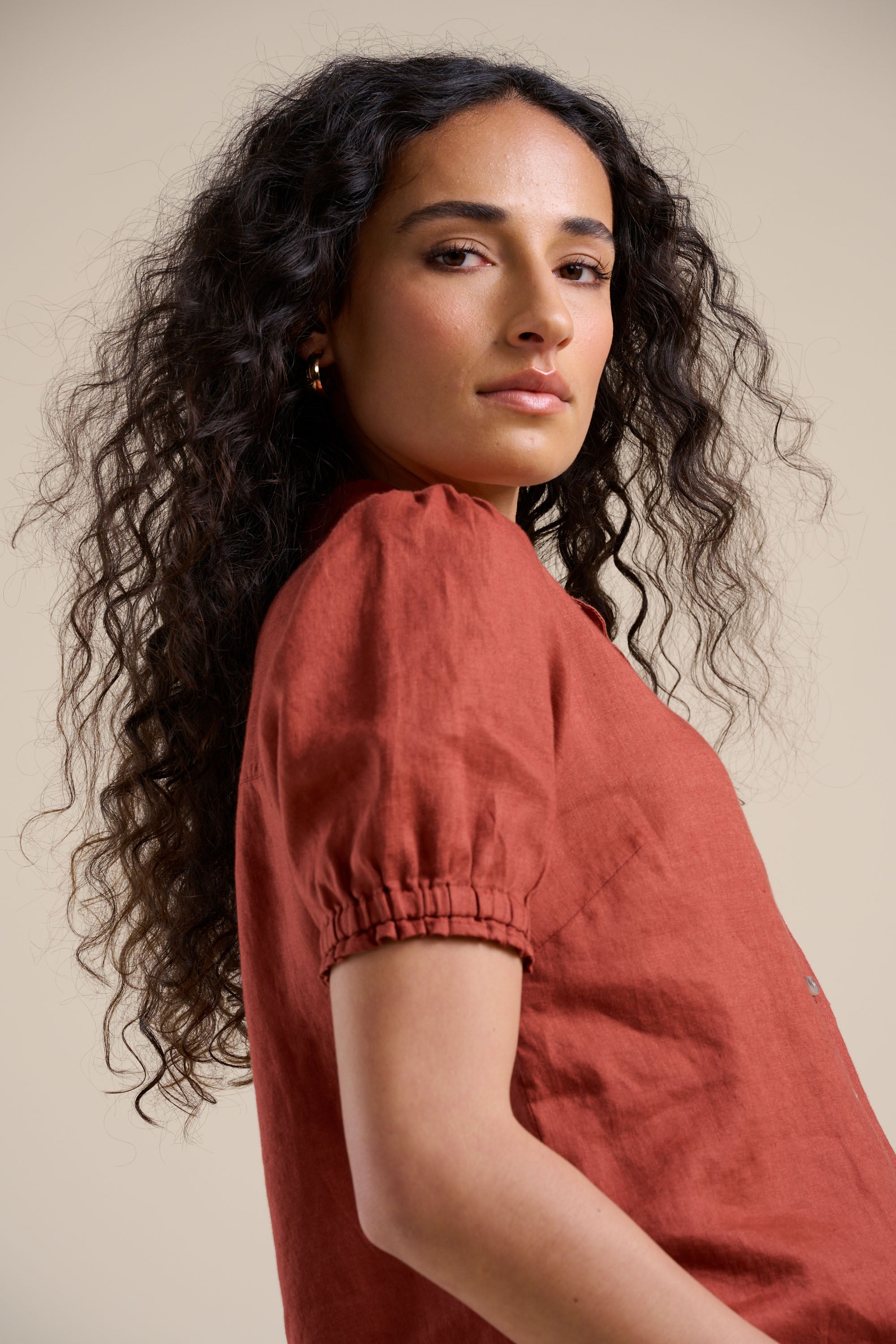 Elementary Short Sleeve Linen Shirt