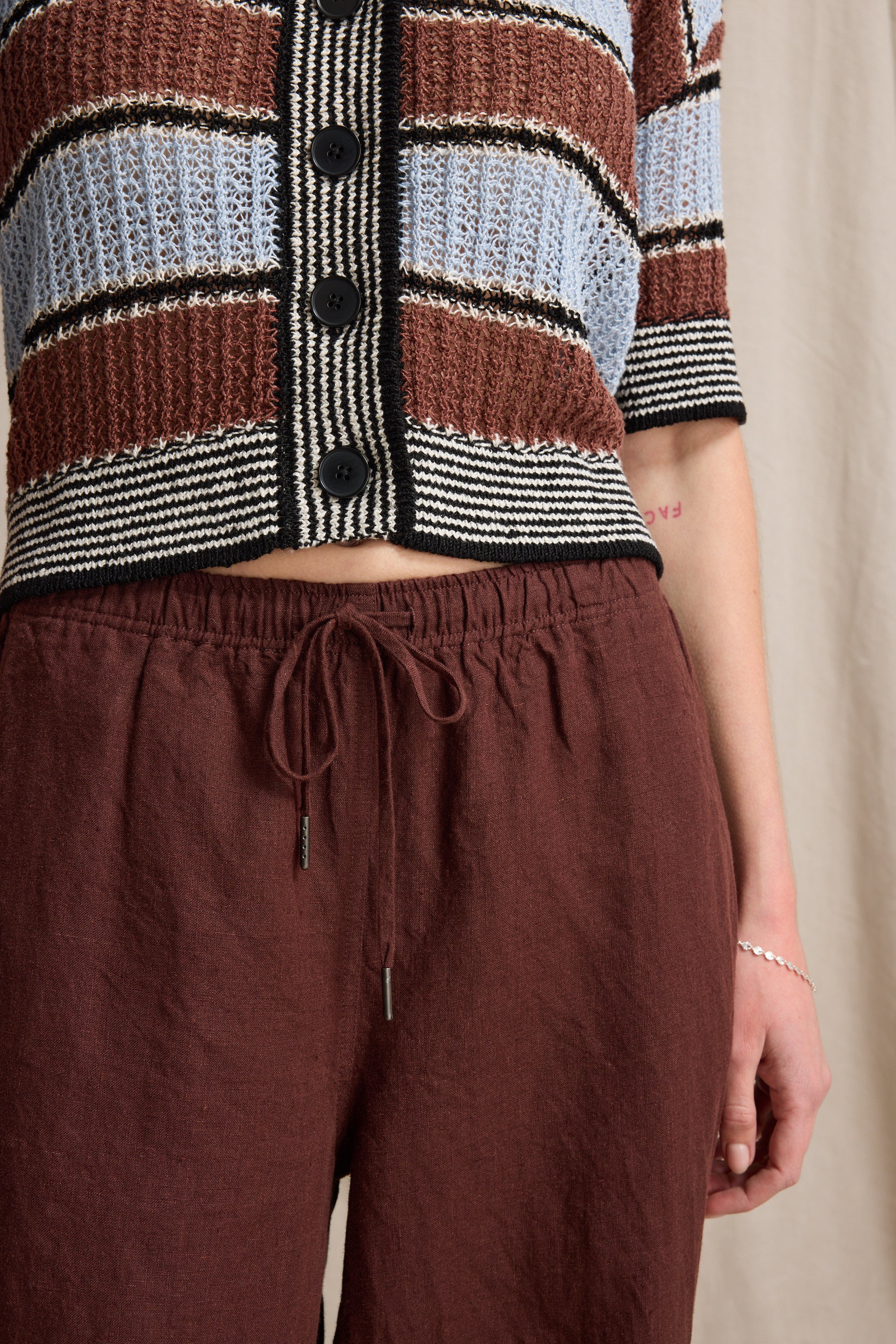 Elementary Wide Leg Linen Pant