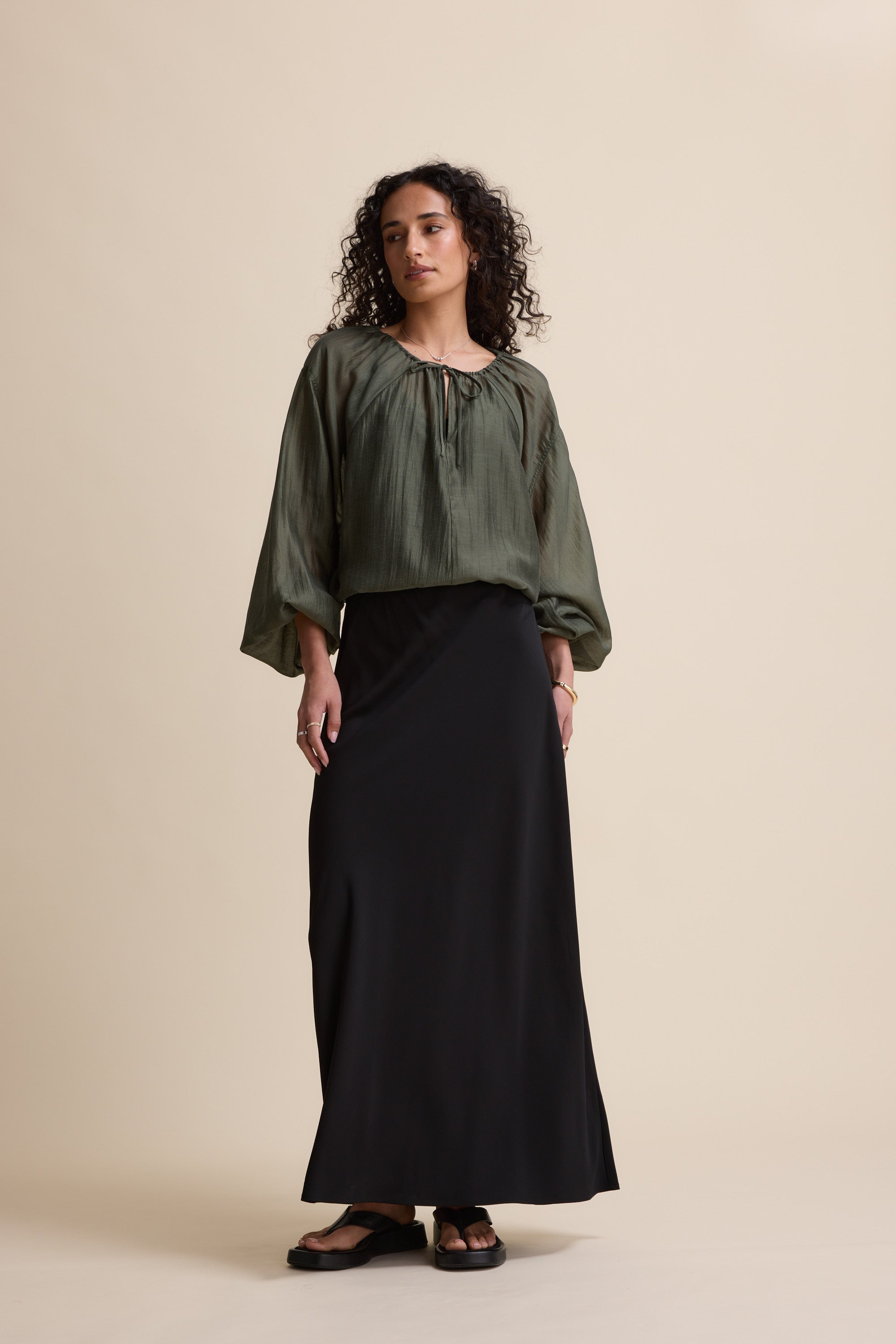 Abigail Tie Neck Blouse