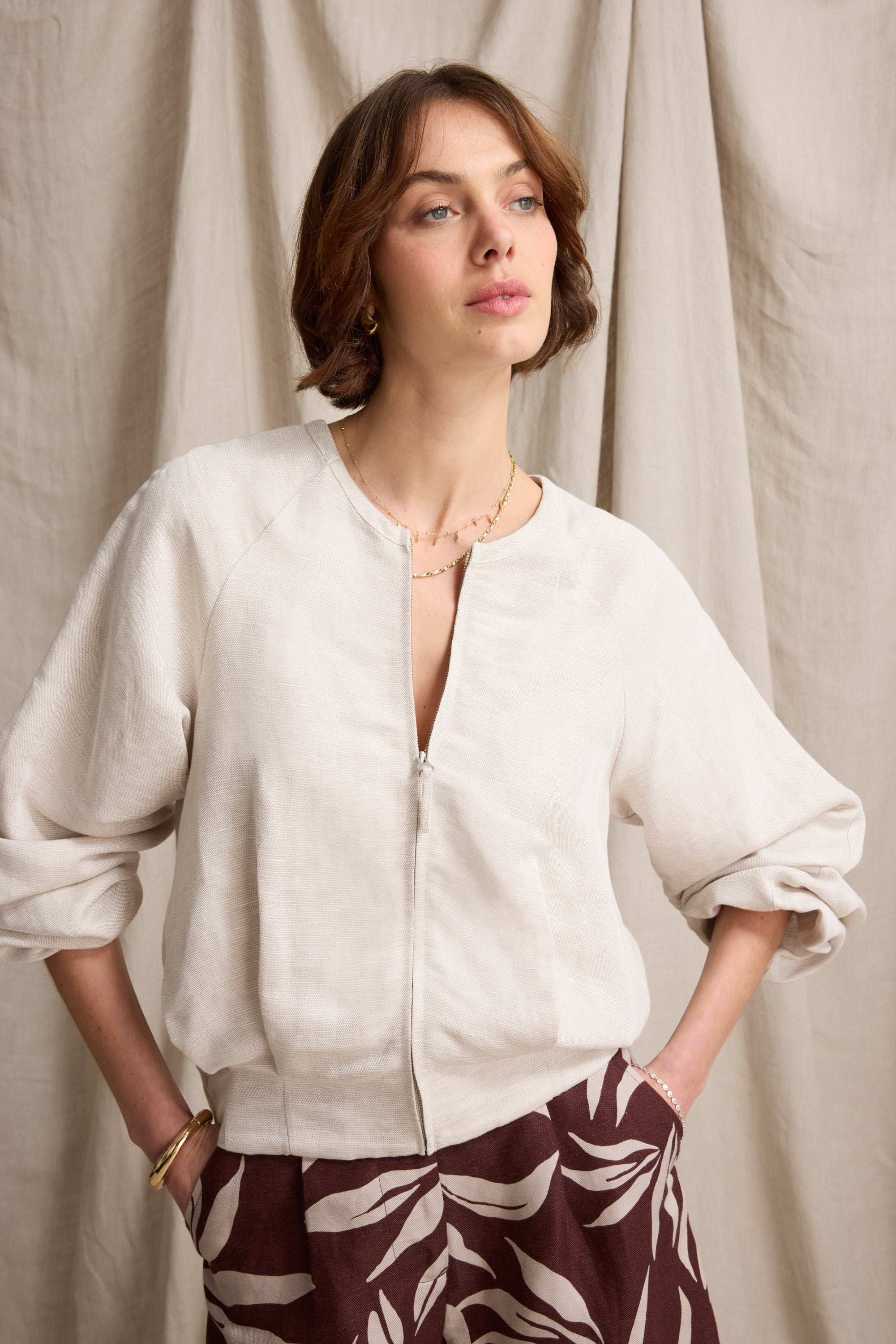 Scarlett Linen Blend Jacket