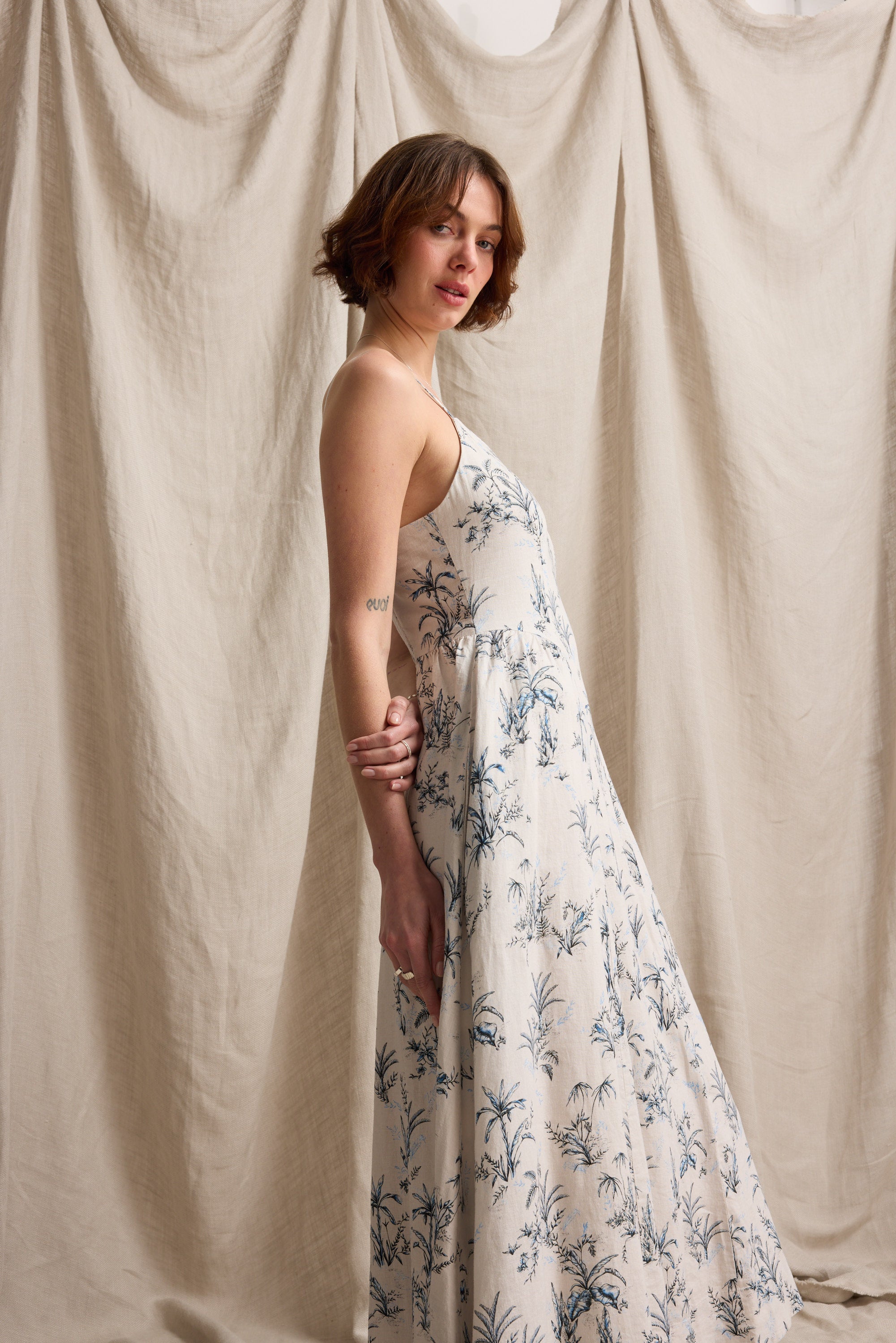 Hannah Linen Blend Dress