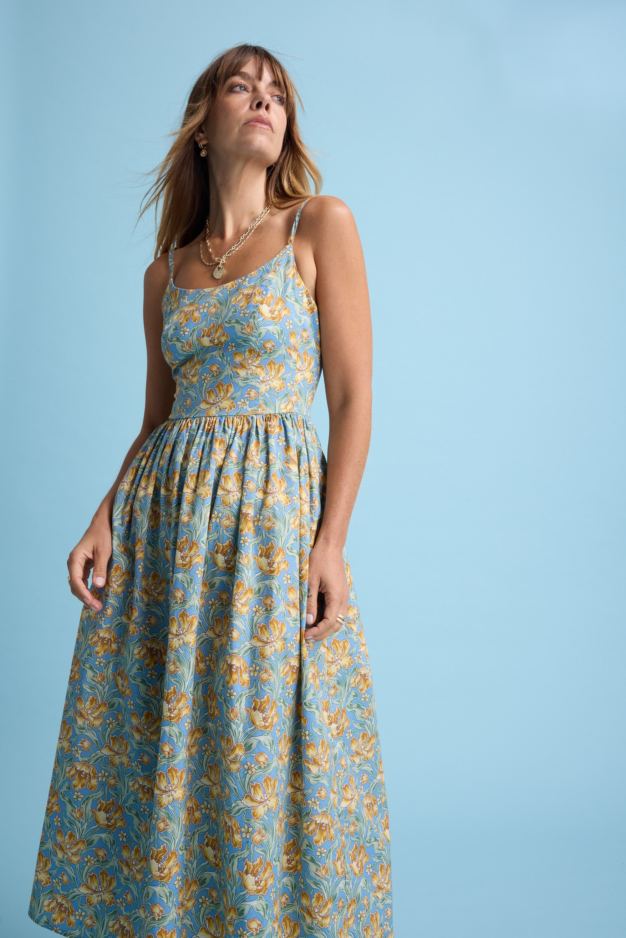 Shop Eliza Midi Dress (Liberty Archive Tulips) | Max Shop Eliza Midi Dress (Liberty Archive Tulips) | Max