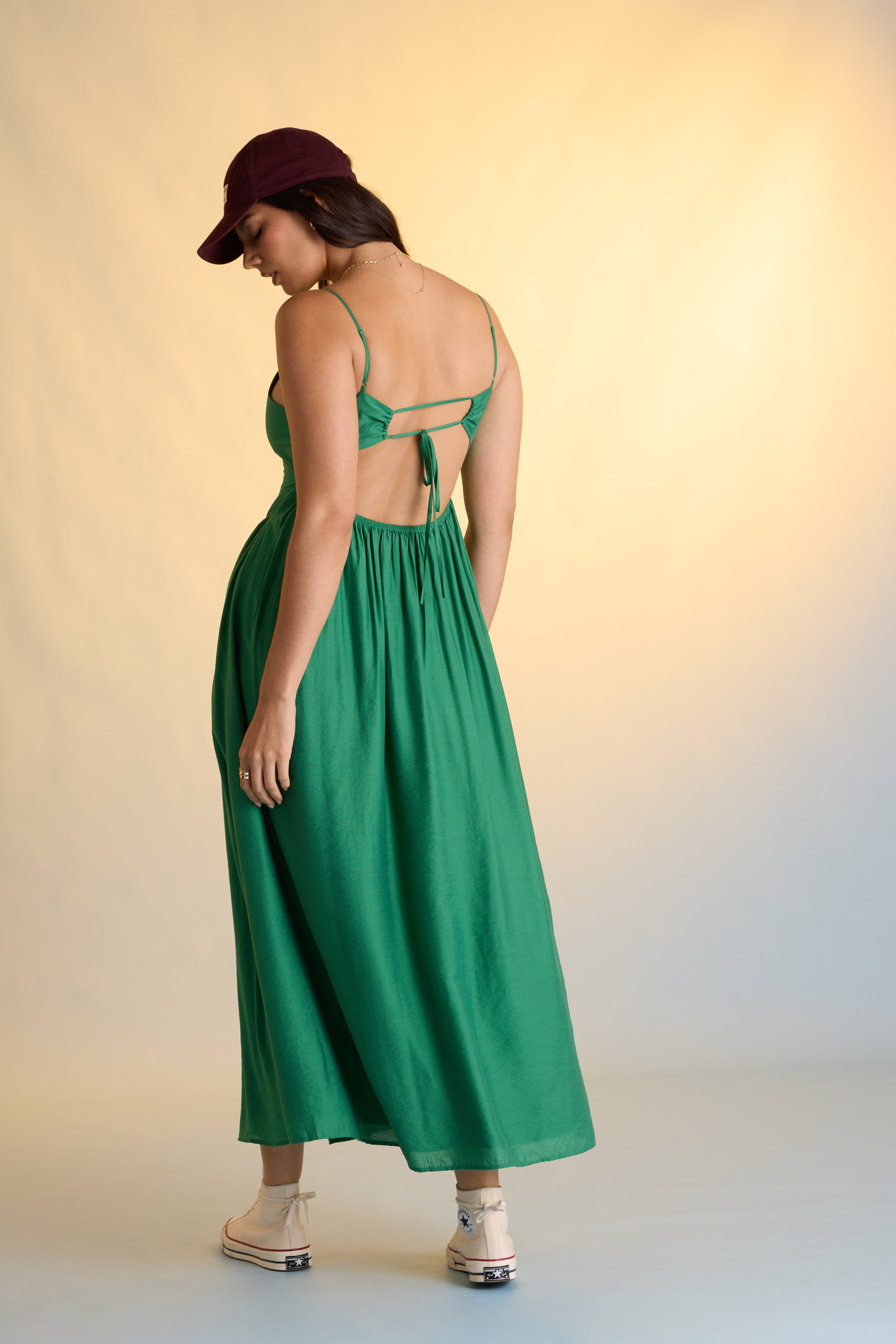 Shop Kennedy Tie Detail Dress (Emerald) | Max Shop Kennedy Tie Detail Dress (Emerald) | Max