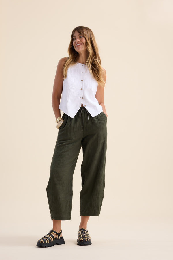 Elementary Textured Balloon Pant