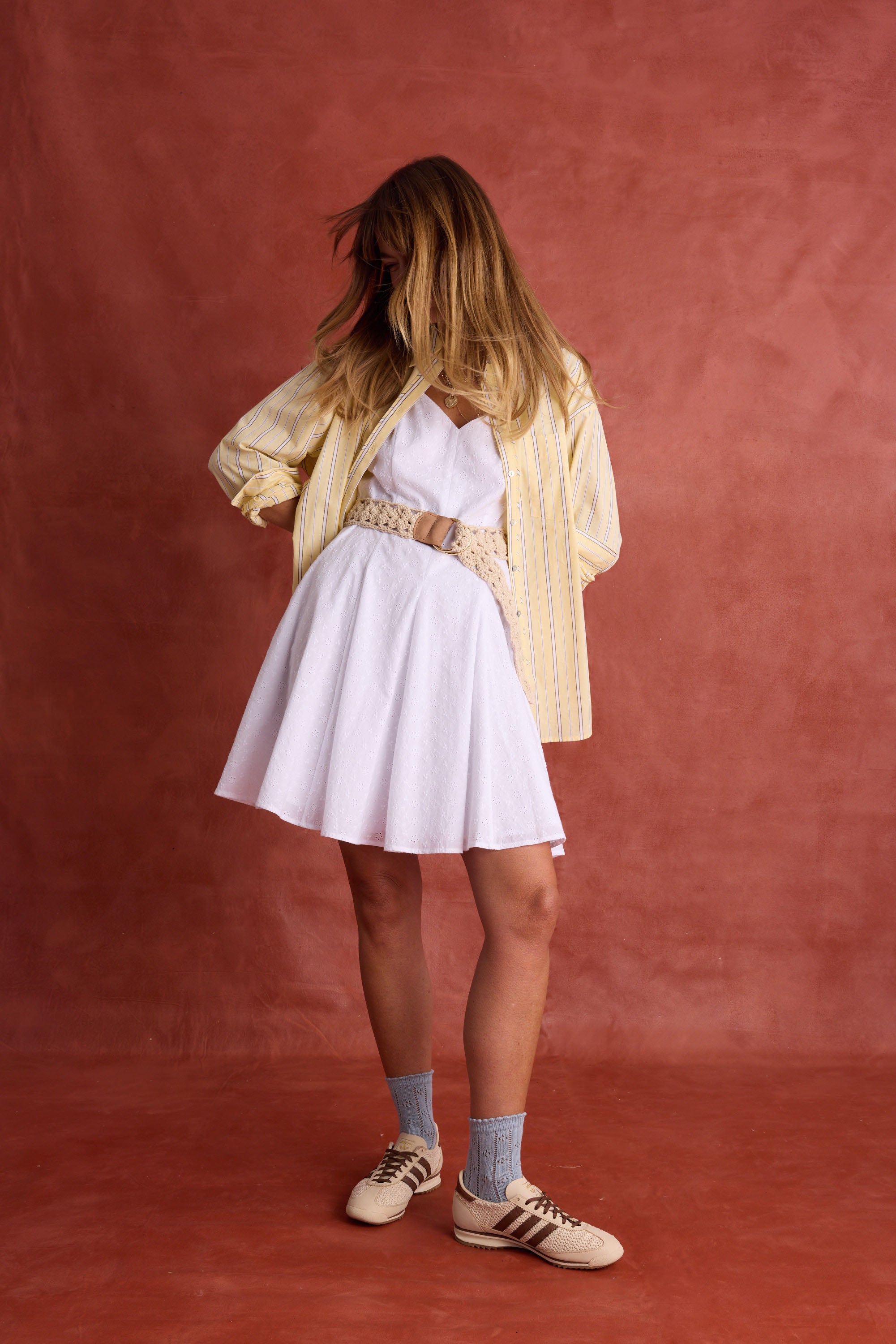 panelled mini dress Suzette illusion panelled mini dress
