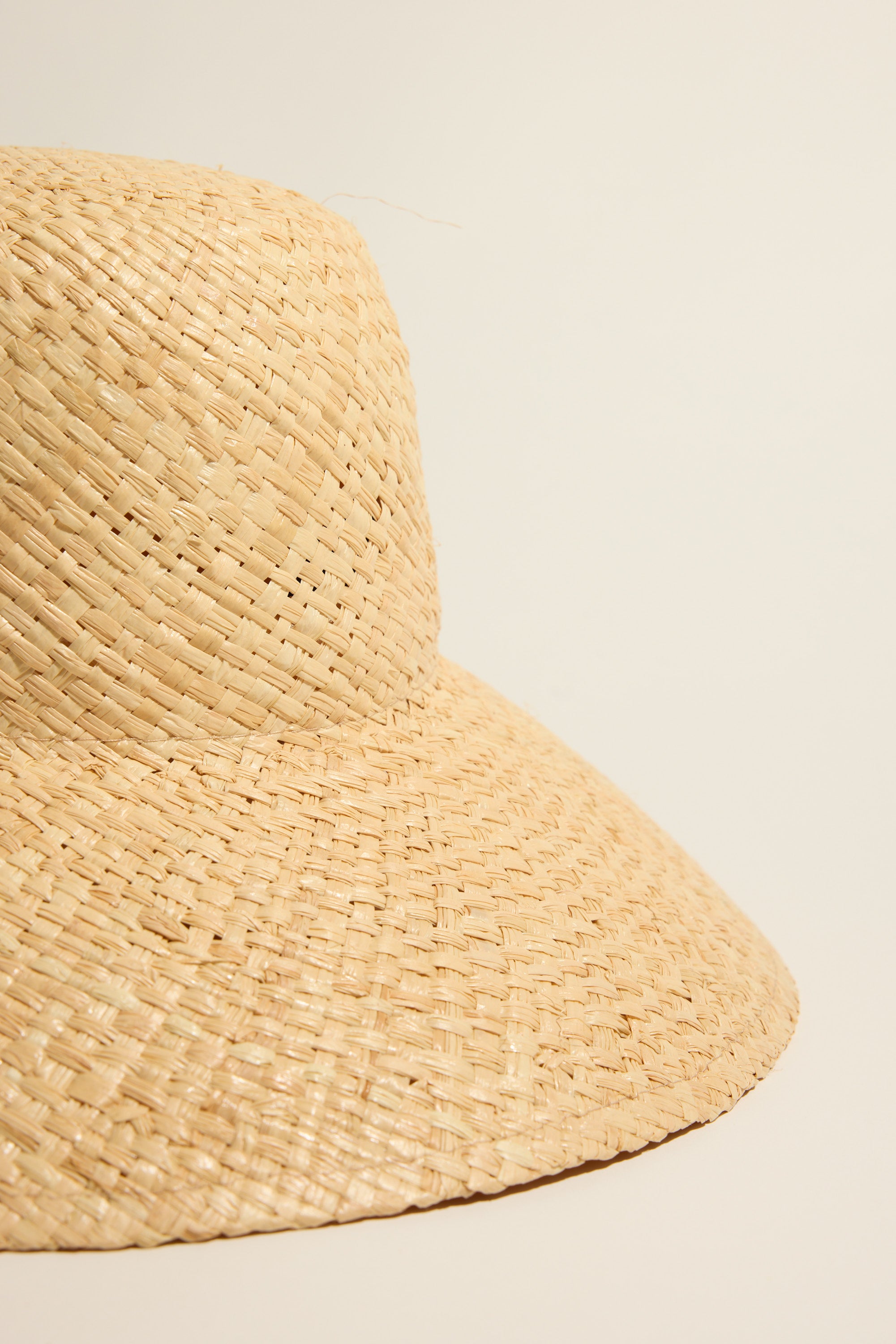 Close-up of the Max Jenna Structured Bucket Hat with a wide brim against a plain background.