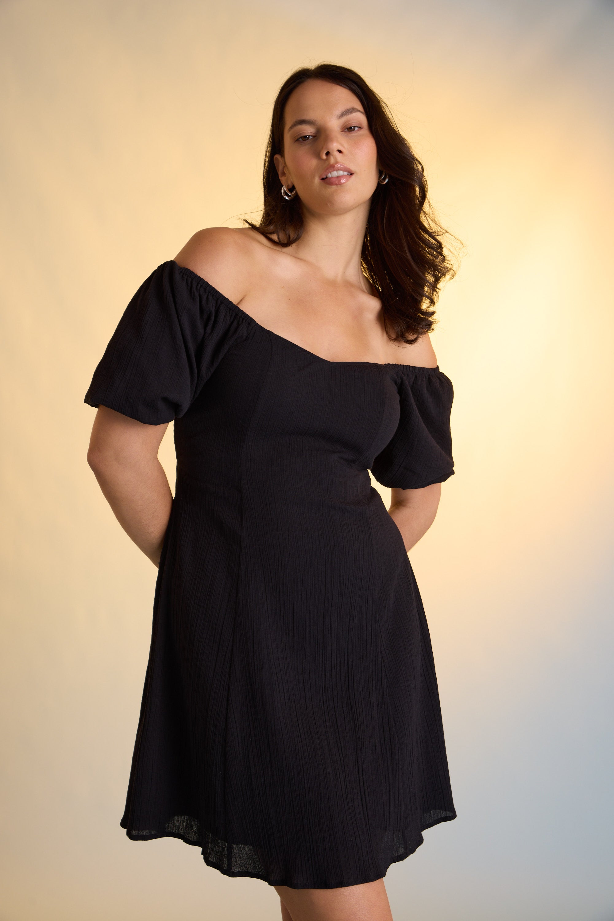 amaria black mini dress AMARI Dress Black