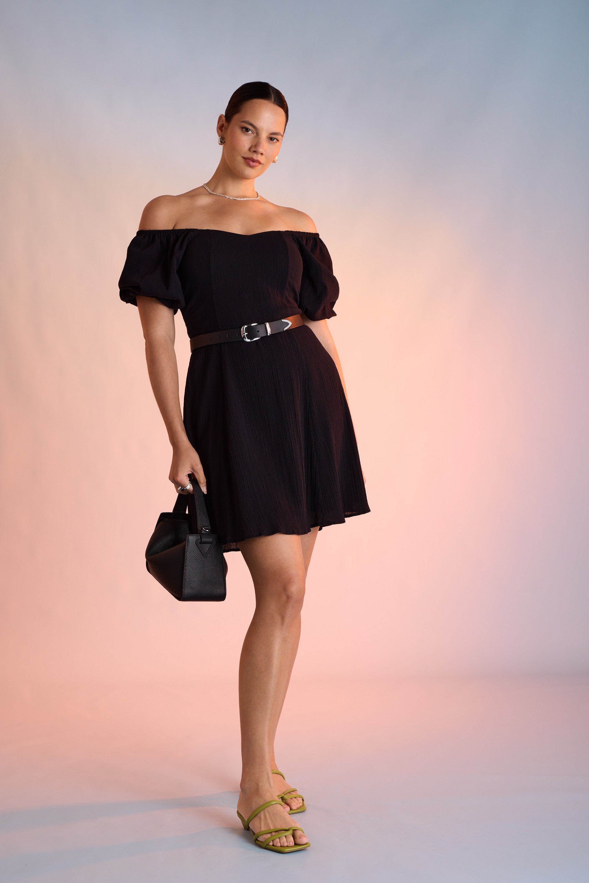 amaria black mini dress Amaris Knit Mini Dress
