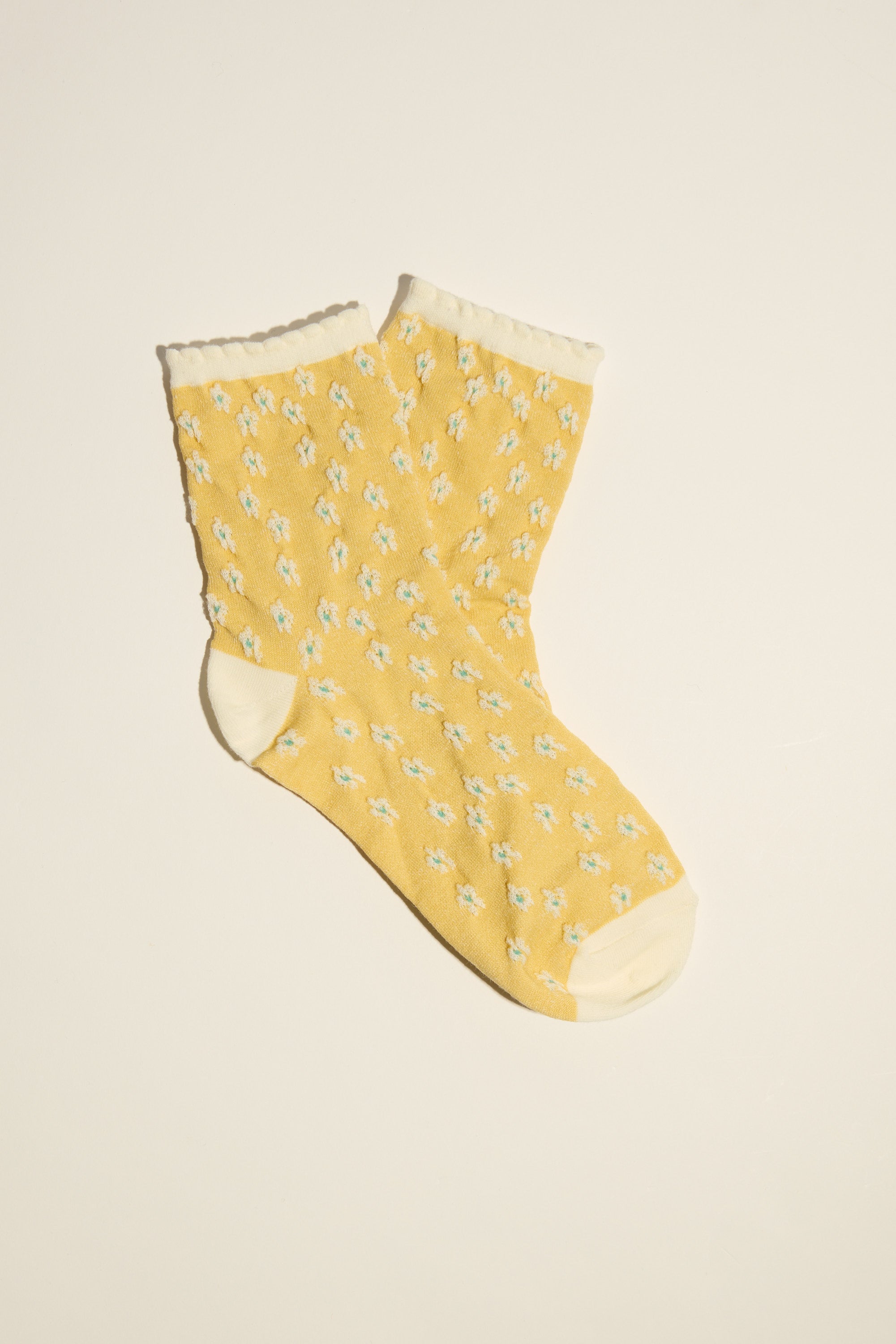 Charlie Textured Floral Socks