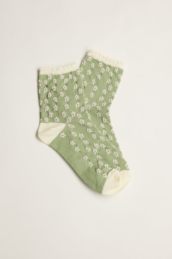 Charlie Textured Floral Socks