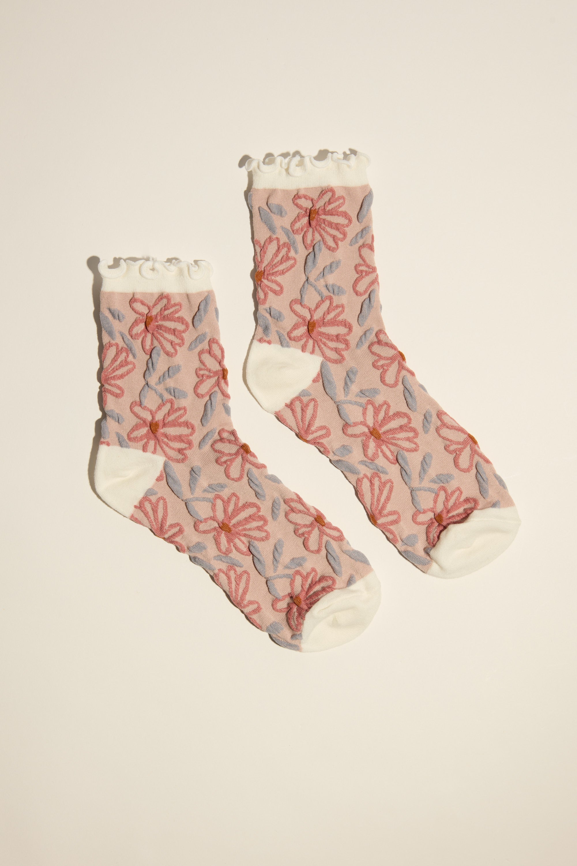 Audrey Daisy Textured Sock