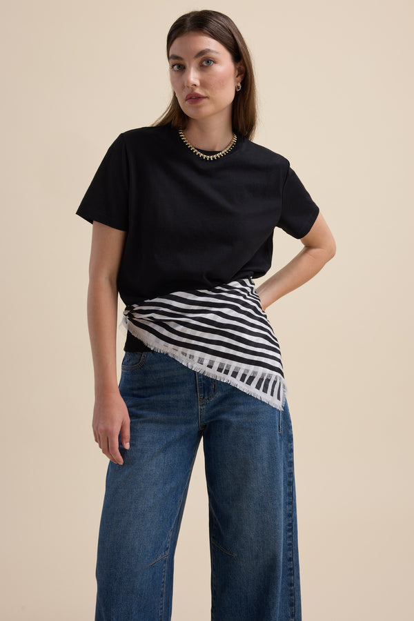 The Good Earth Cotton Crew Tee