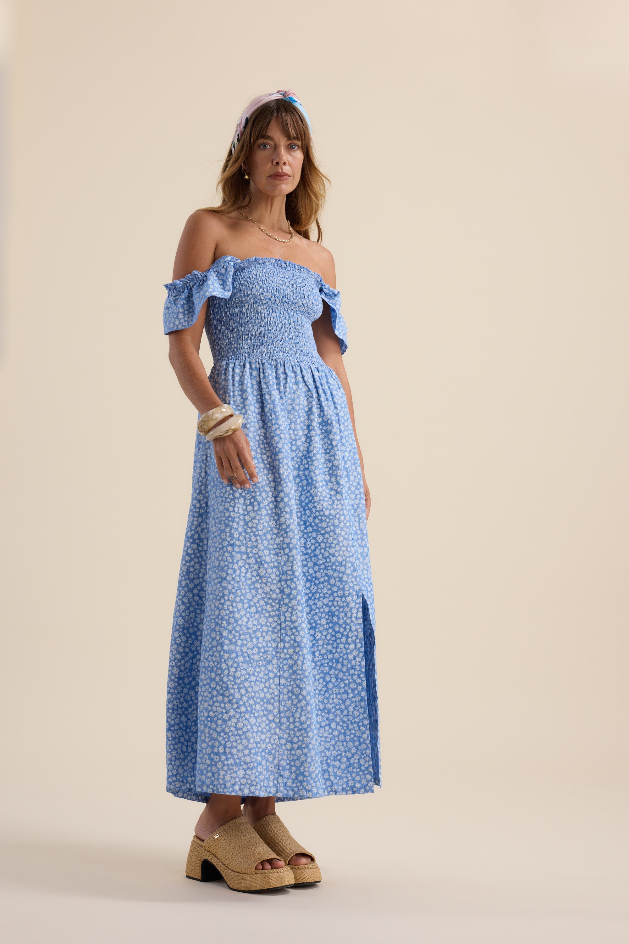 daisy chain maxi dress Shop Anna Shirred Bodice Dress (Daisy Chain)
