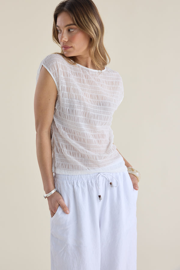 Willow Textured Mesh Tee