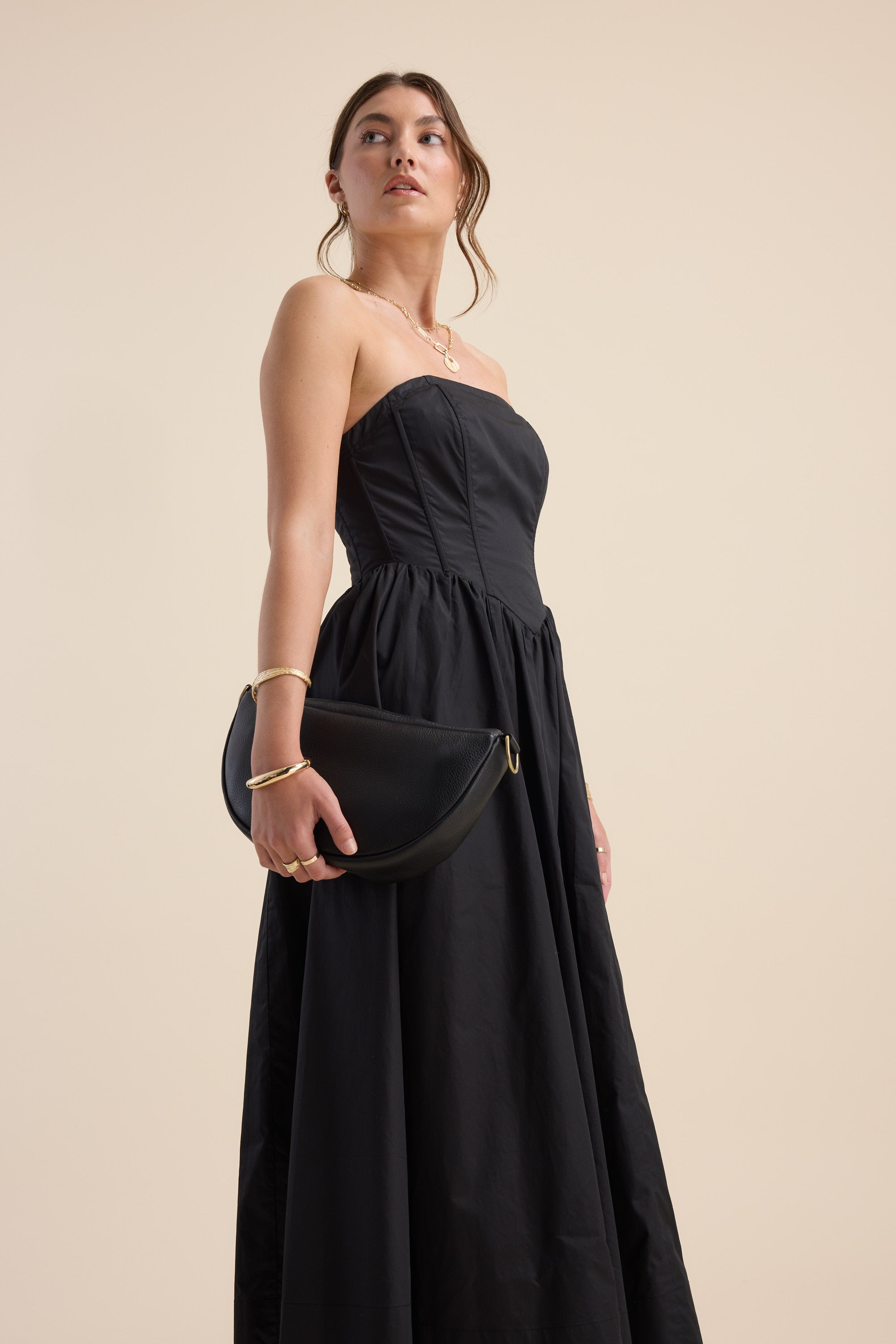 black rose maxi dress Baltic Born Womens Muse Sequin Maxi Dress | Black + Rose