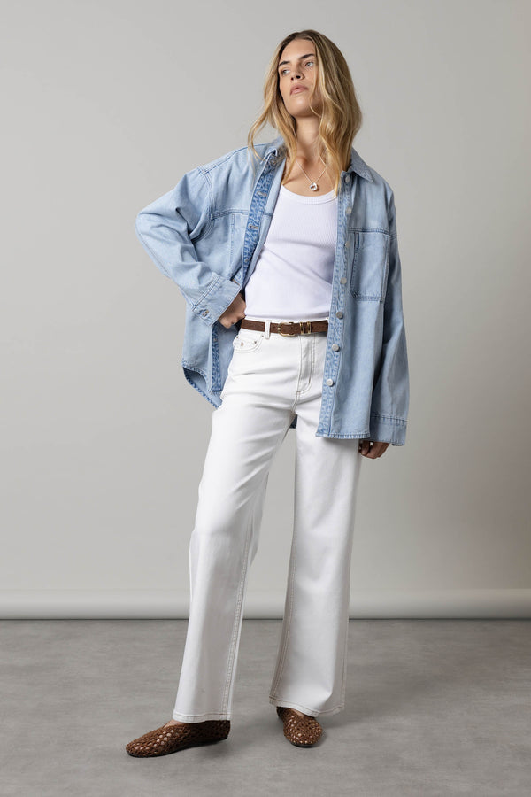 The Mid Rise Wide Leg Jeans