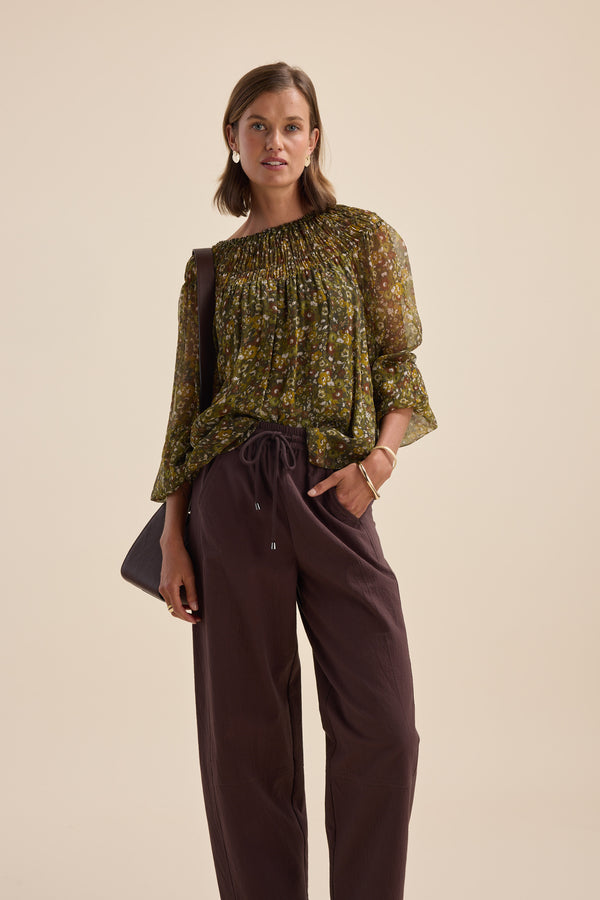 Gemma Gather Detail Top