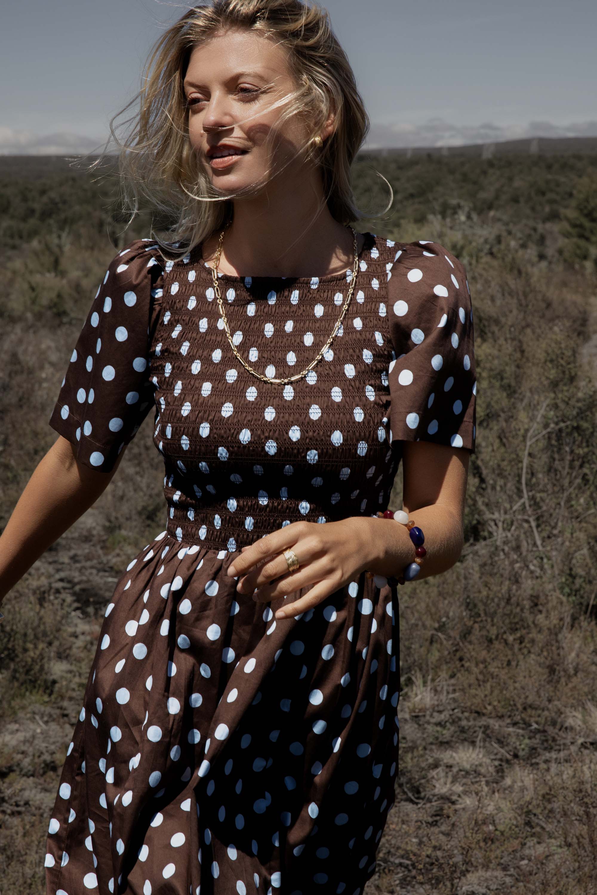 Shop Ella Short Sleeve Dress (St Tropez Polka Dot) | Max Shop Ella Short Sleeve Dress (St Tropez Polka Dot) | Max