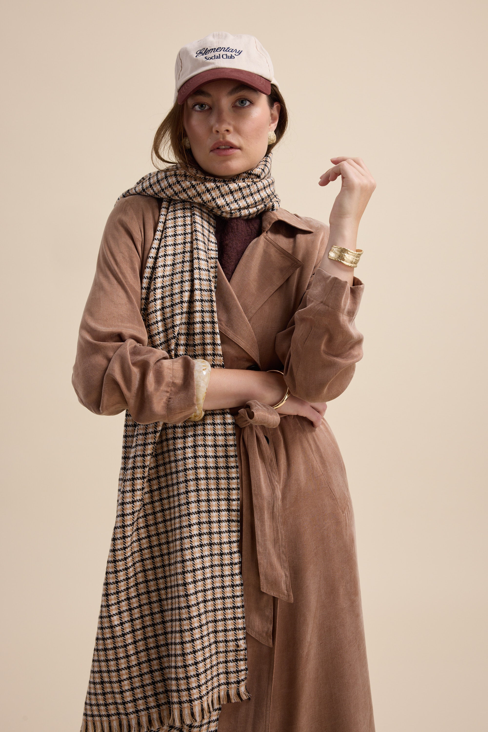 Shop Brooke Draped Trench (Liquid Bronze) | Max