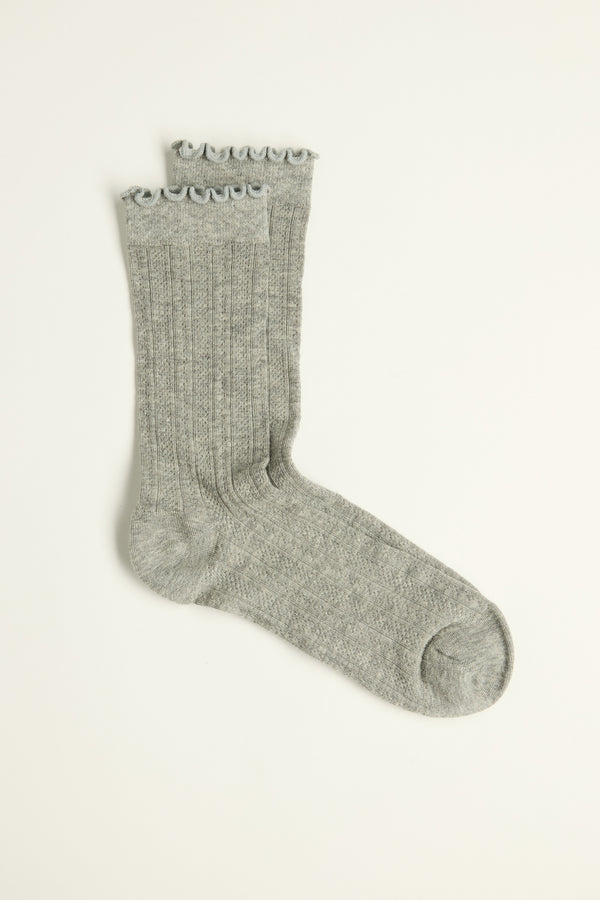 Daria Pointelle Crew Socks